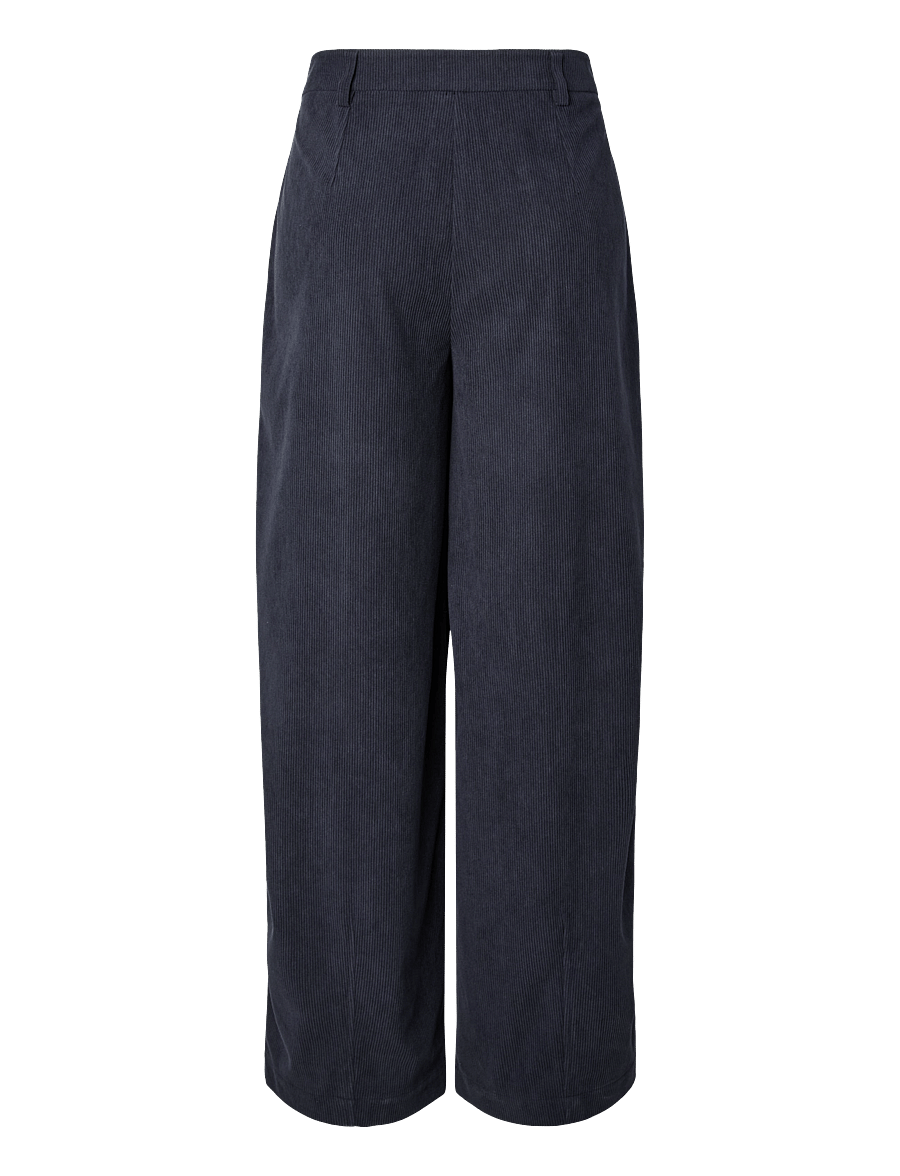 Pieces - PCABBA BARREL CORDUROY PANTS D2D - night sky - 2