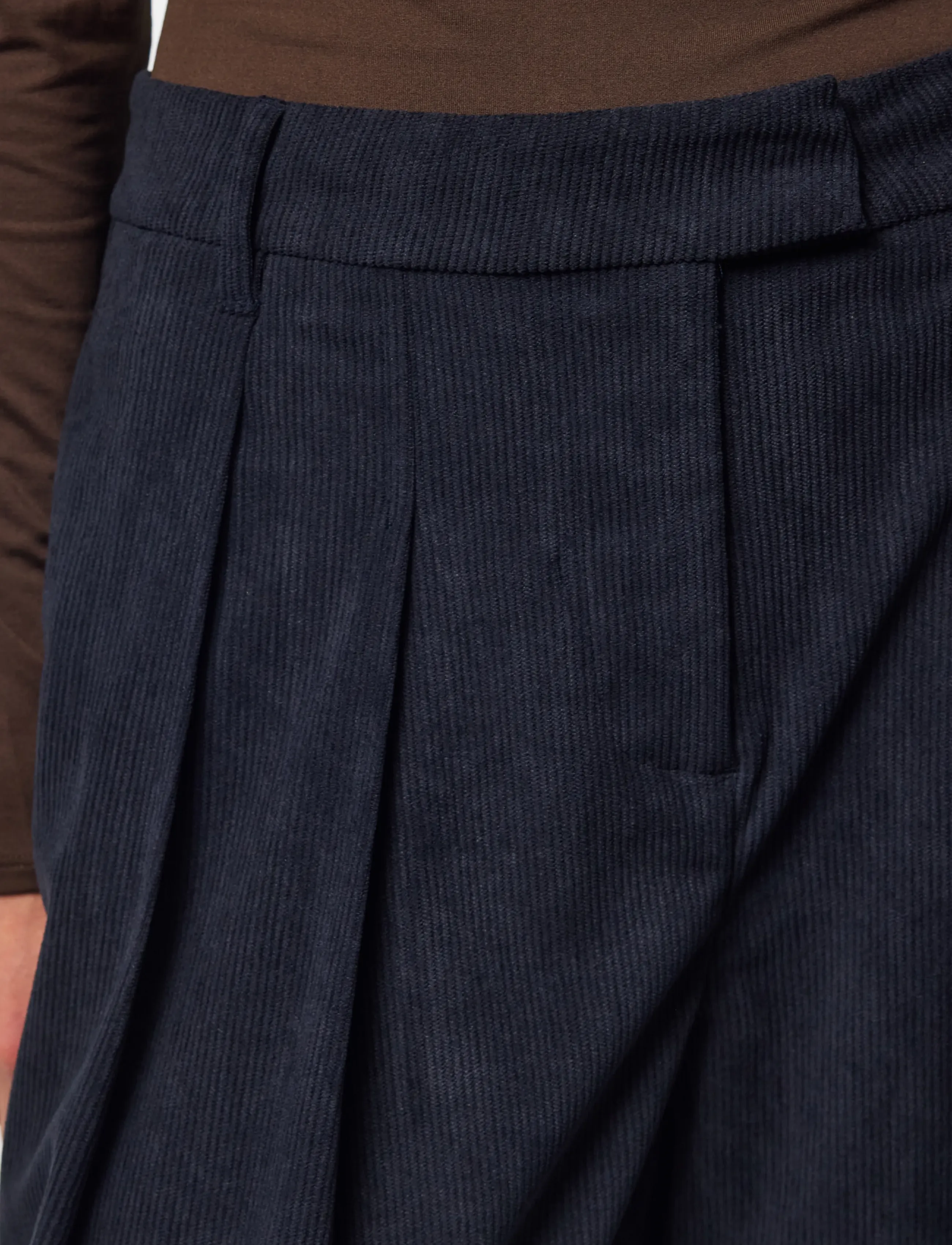 Pieces - PCABBA BARREL CORDUROY PANTS D2D - night sky - 5