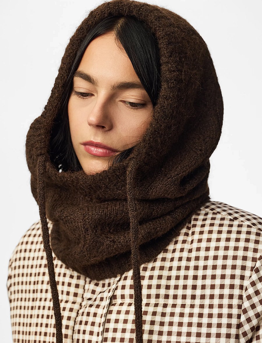 Pieces - PCNAMBI POINTELLE BALACLAVA NOOS BC - balaclava - hot fudge - 2