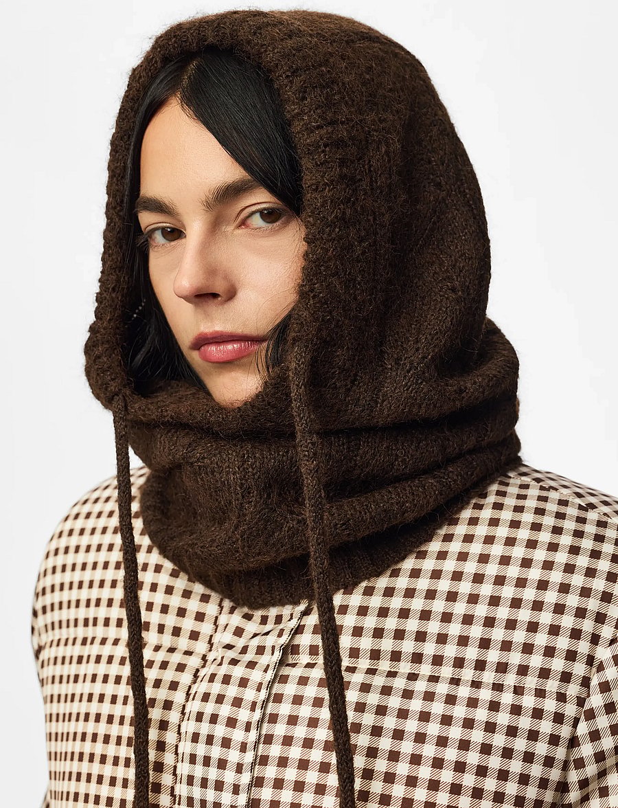 Pieces - PCNAMBI POINTELLE BALACLAVA NOOS BC - balaclava - hot fudge - 3