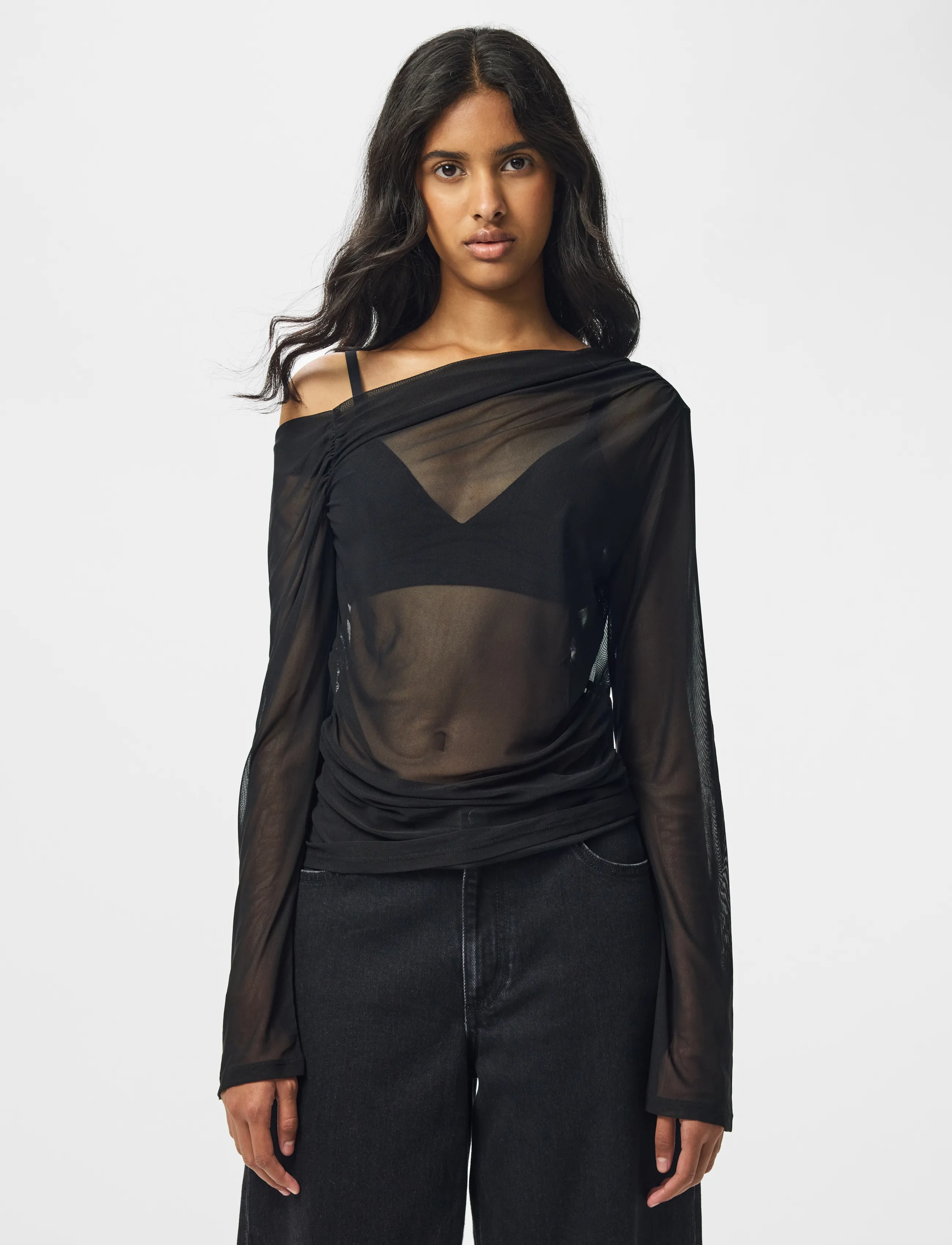 Pcalvilda One Shoulder Top Jrs D2D 6