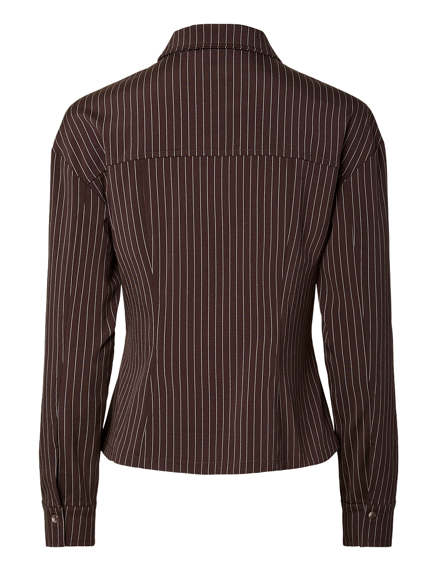 Pieces - PCANJA LS ZIP SHIRT WVN D2D - delicioso - 2