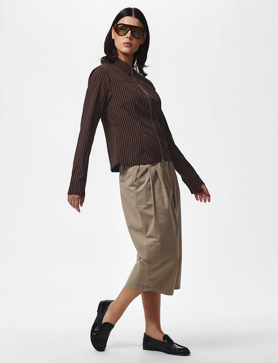 Pieces - PCANJA LS ZIP SHIRT WVN D2D - delicioso - 3