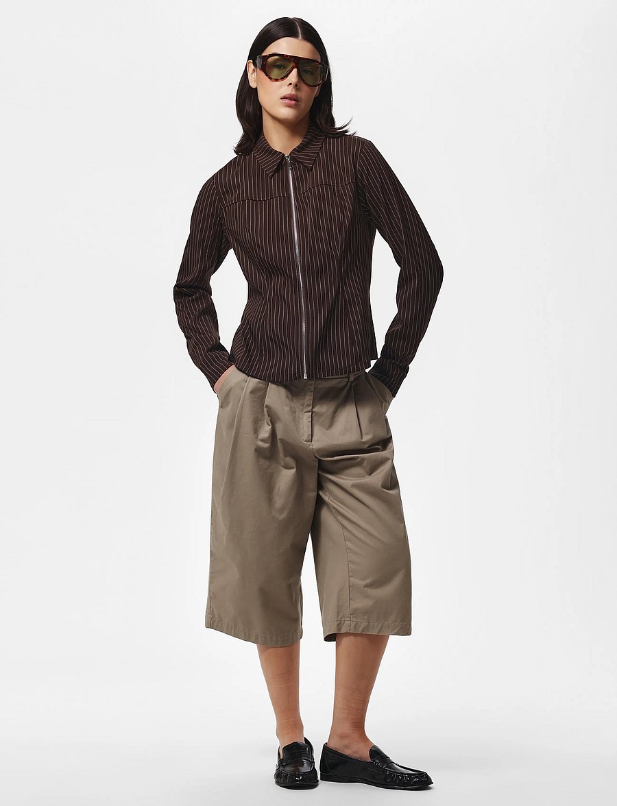 Pieces - PCANJA LS ZIP SHIRT WVN D2D - delicioso - 4