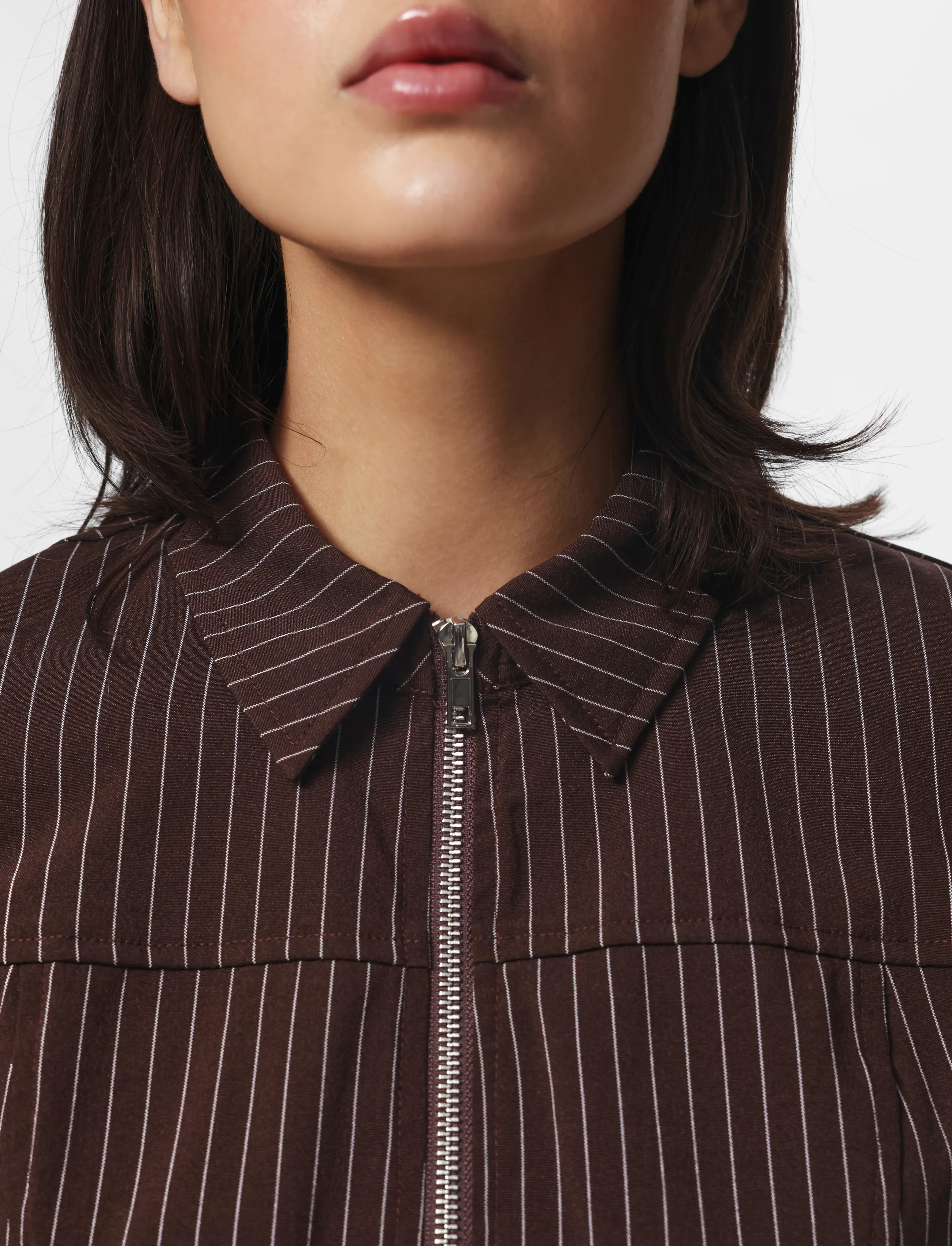 Pieces - PCANJA LS ZIP SHIRT WVN D2D - delicioso - 5