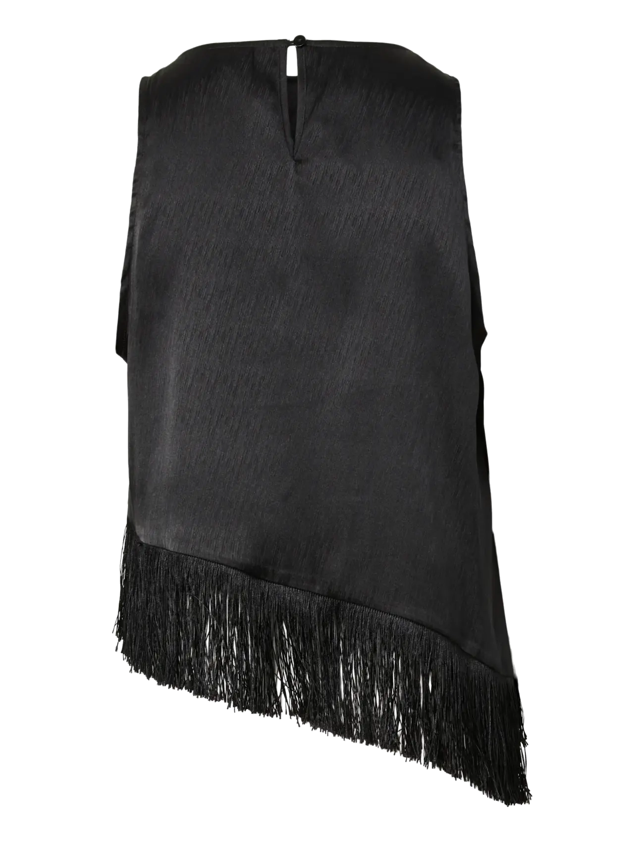 Pieces - PCANNE SL FRILL TOP WVN D2D - sleeveless blouses - black - 1
