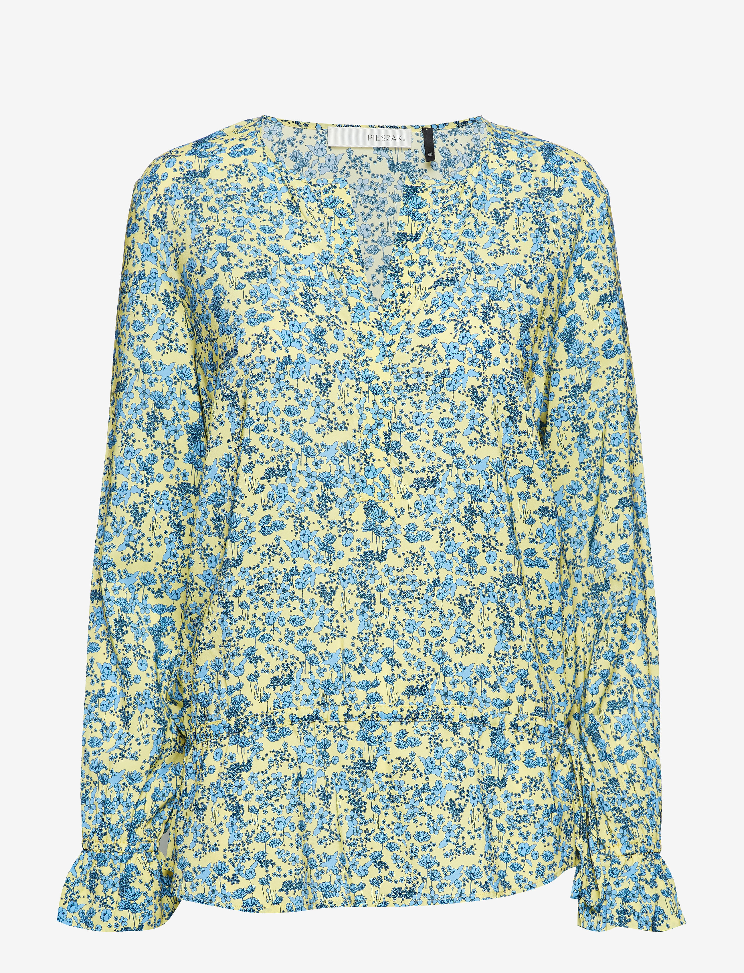 Pieszak Louisa Tie Top, 36, Blouses, Grün - Long-sleeved, Frauen