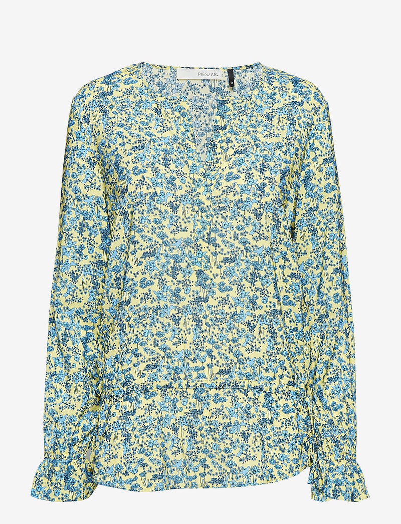 Pieszak - Louisa tie top - langärmlige blusen - pale yellow - 0