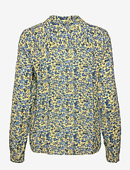 Pieszak - Louisa placket shirt - long-sleeved blouses - pale yellow - 1