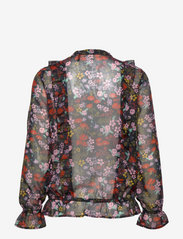 Pieszak - Lina frill blouse - blūzes ar garām piedurknēm - print - 1
