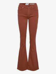 Pieszak - Marija flare jeans Col. - nuo kelių platėjantys džinsai - brown - 0