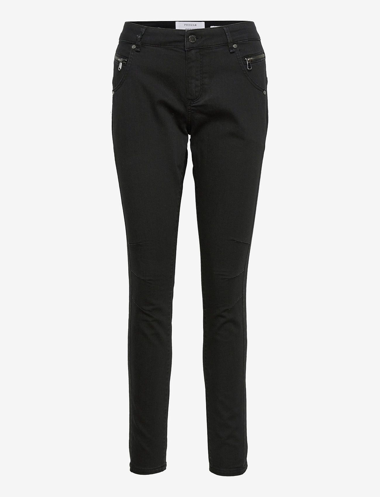Pieszak - New Barbara Wash Black Striped - trousers with skinny legs - black - 0