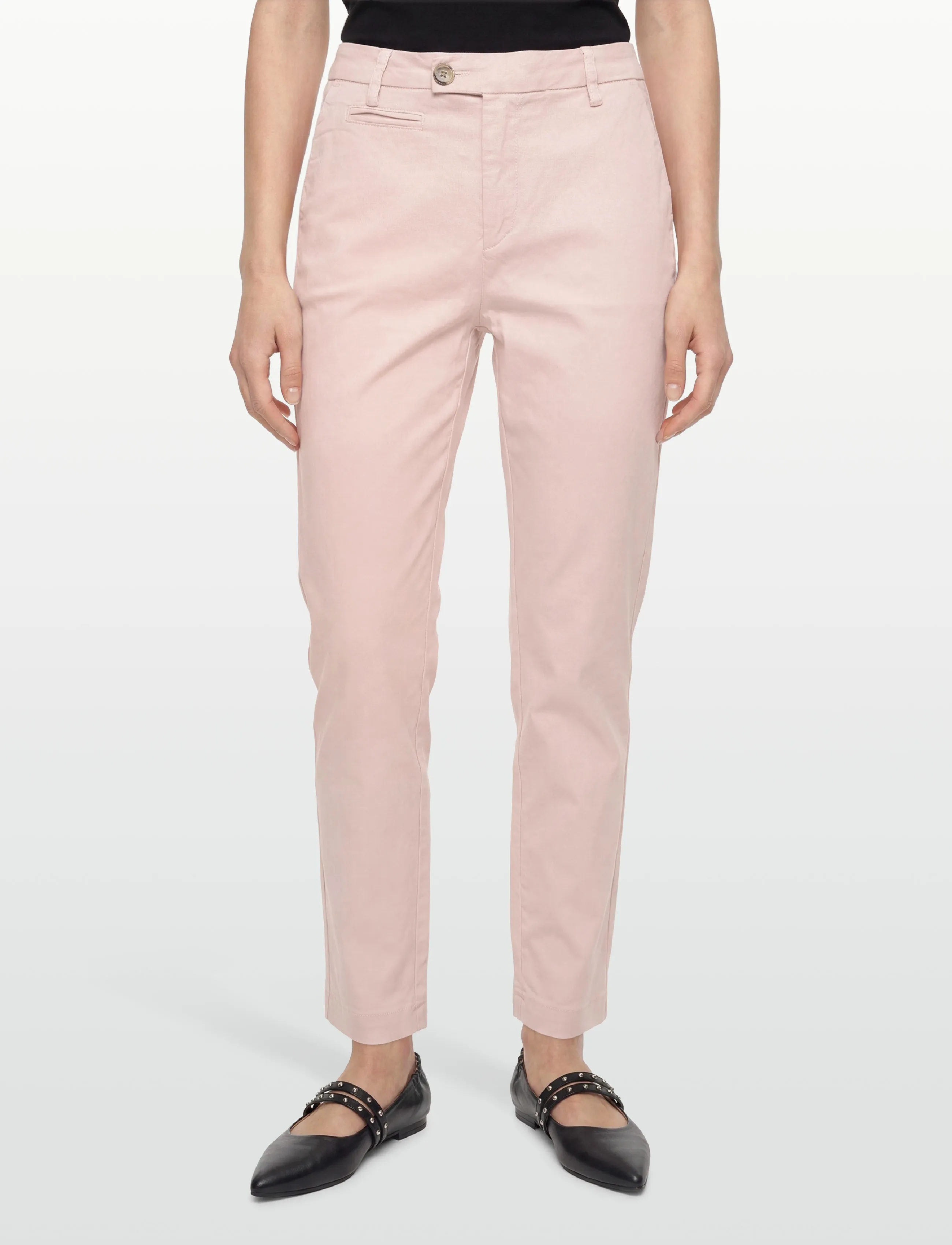 Pieszak - PD-Anika Support Cropped Chino - kitsalõikelised püksid - pale rose - 3