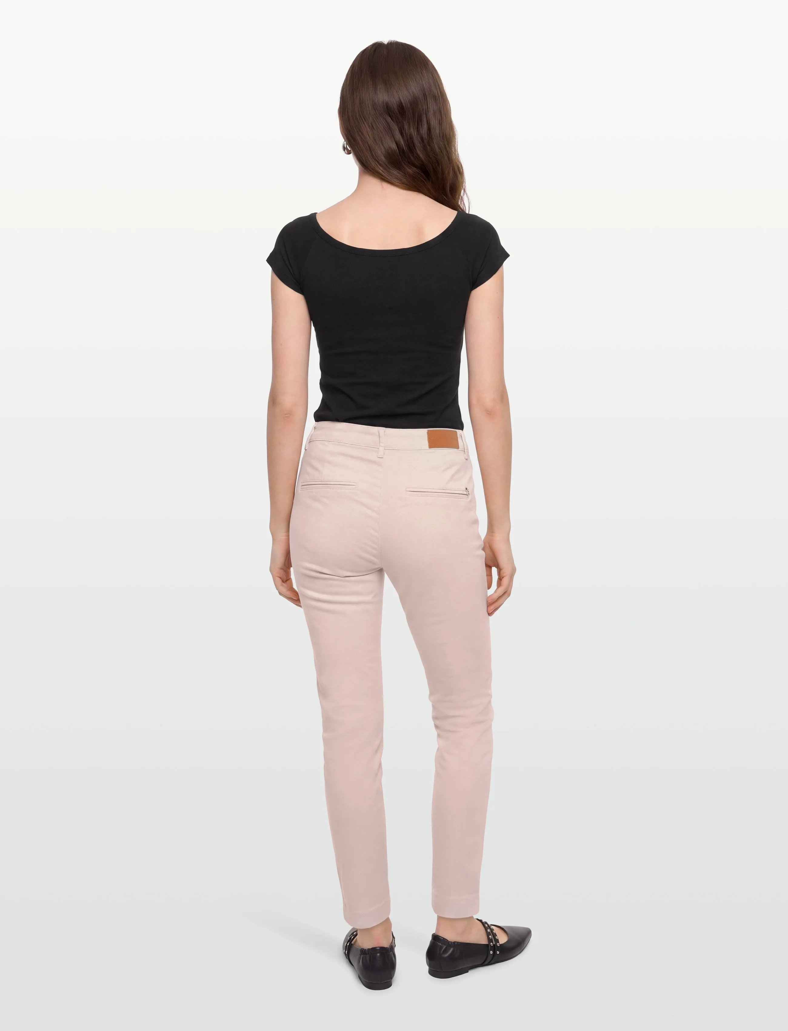 Pieszak - PD-Anika Support Cropped Chino - kitsalõikelised püksid - pale rose - 4