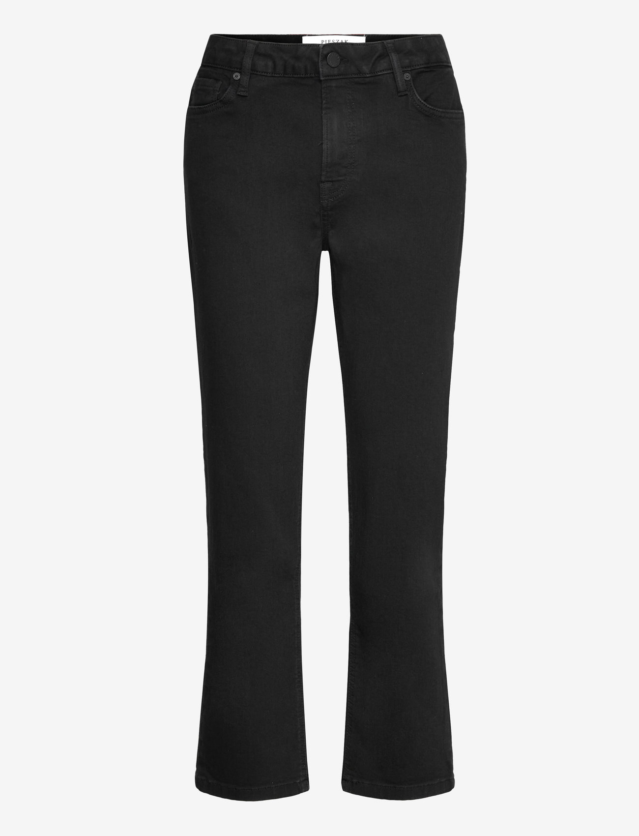 Pieszak - PD-Trisha Cropped Jeans Wash Suppor - straight jeans - black - 0