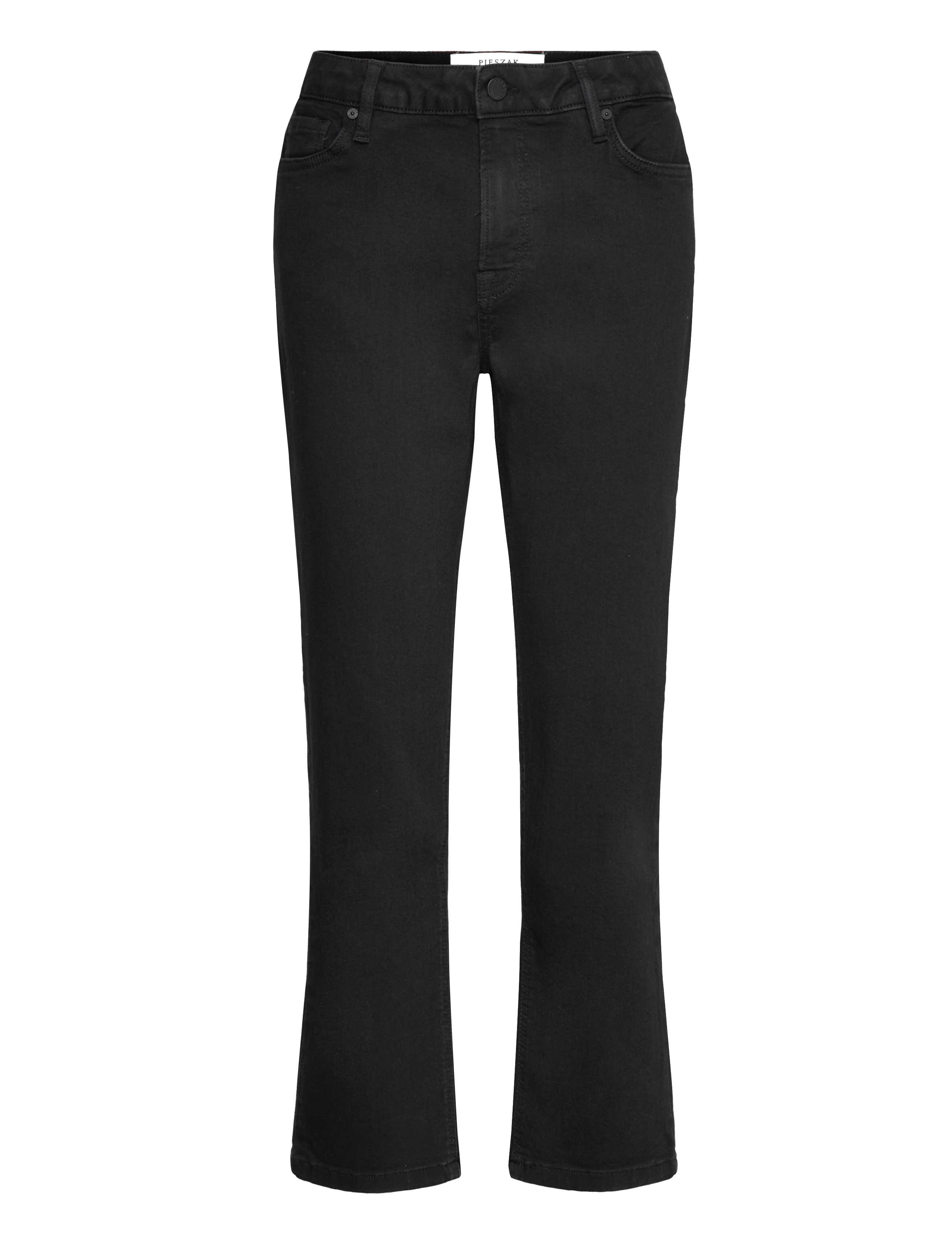 Pieszak - PD-Trisha Cropped Jeans Wash Suppor - straight jeans - black - 0