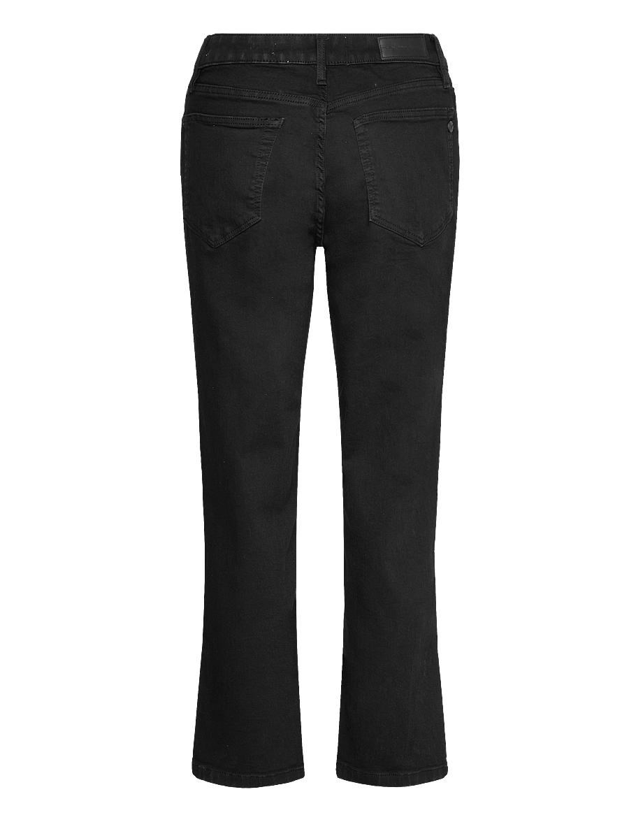 Pieszak - PD-Trisha Cropped Jeans Wash Suppor - straight jeans - black - 1