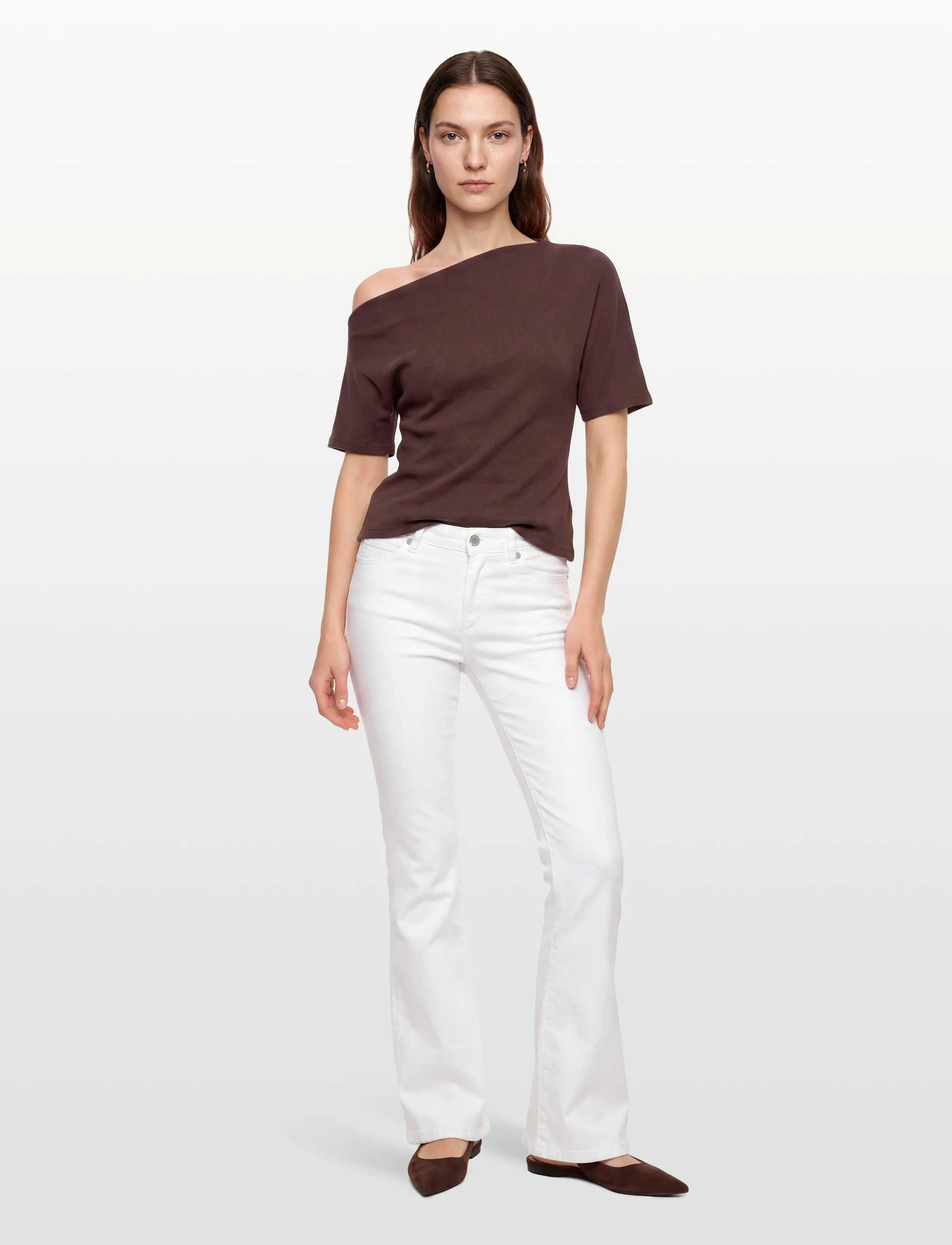 Pieszak Pd-Jelena Jeans White, 27 x 30, Jeans, Weiß - Flares, Frauen