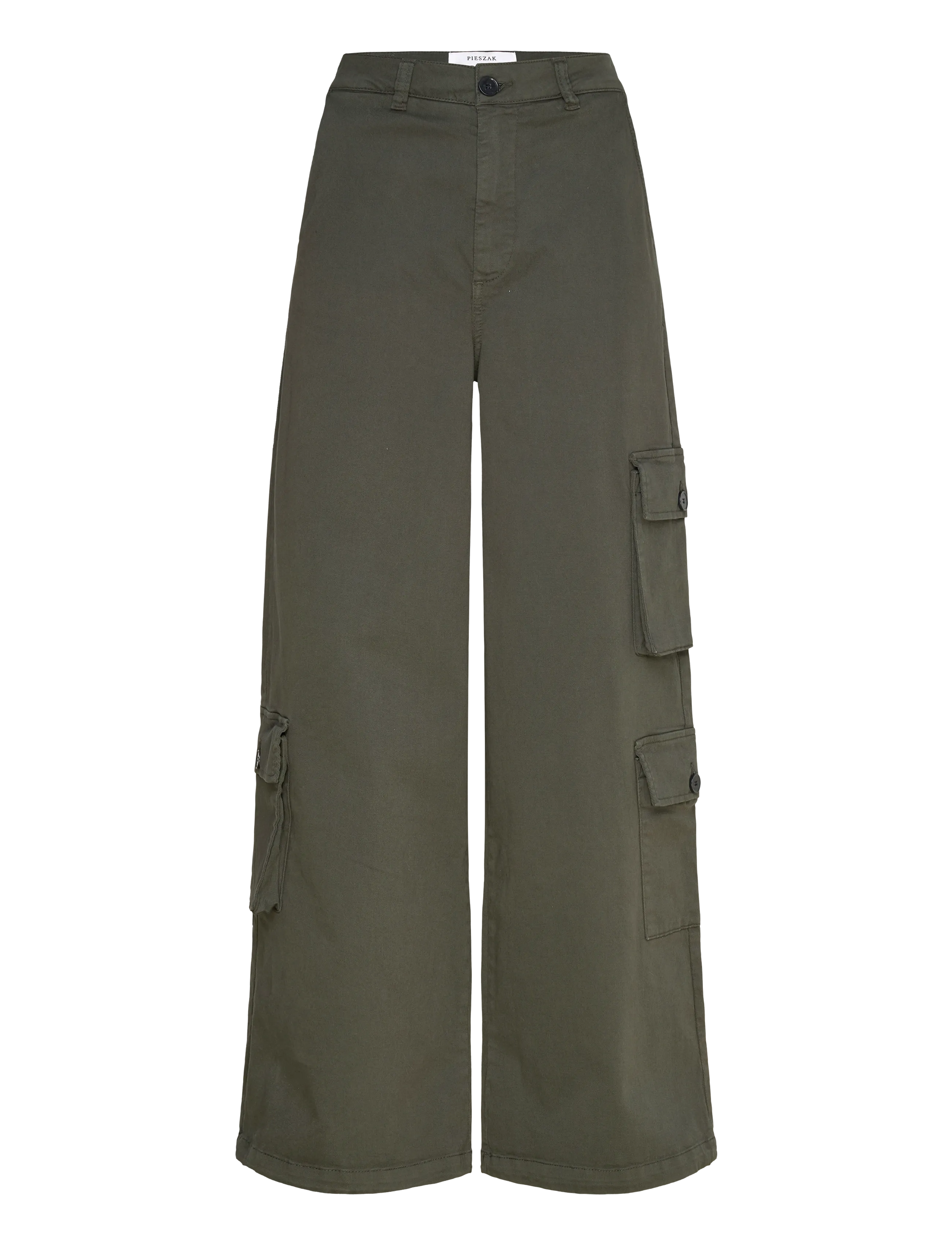 Pieszak PD-Julia Pocket Parachute Pant - Bukser - DARK ARMY / khaki/green