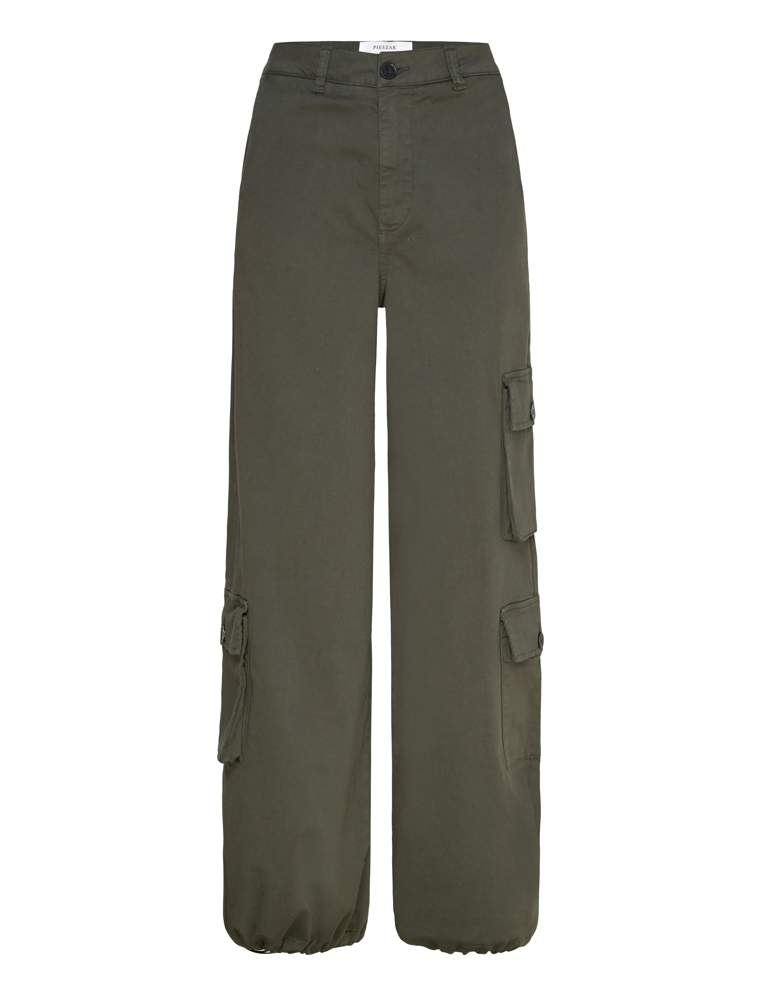 Pieszak - PD-Julia Pocket Parachute Pant - cargobukser - dark army - 4