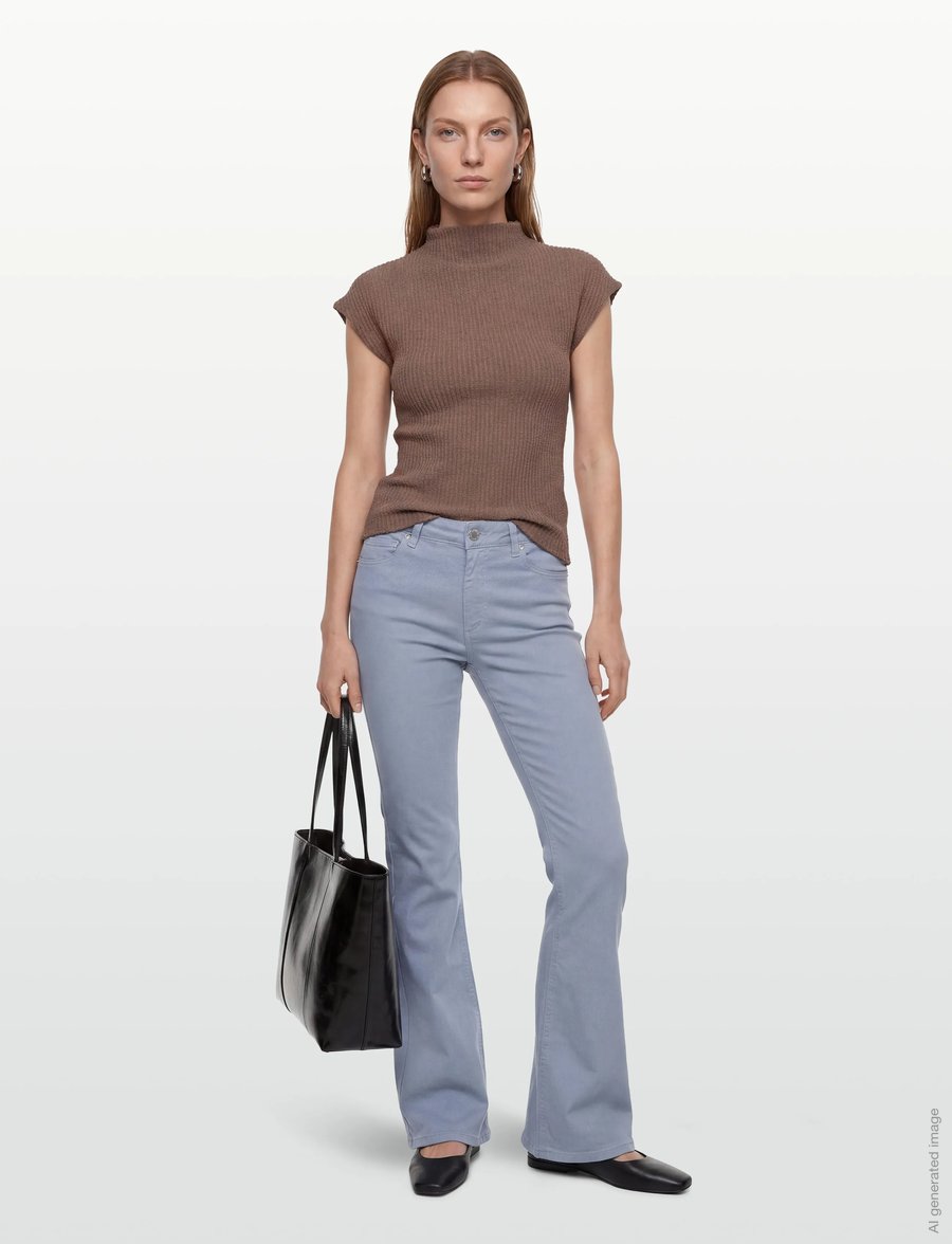 Pieszak - PD-Marija Jeans Colors - flared jeans - steel blue - 0