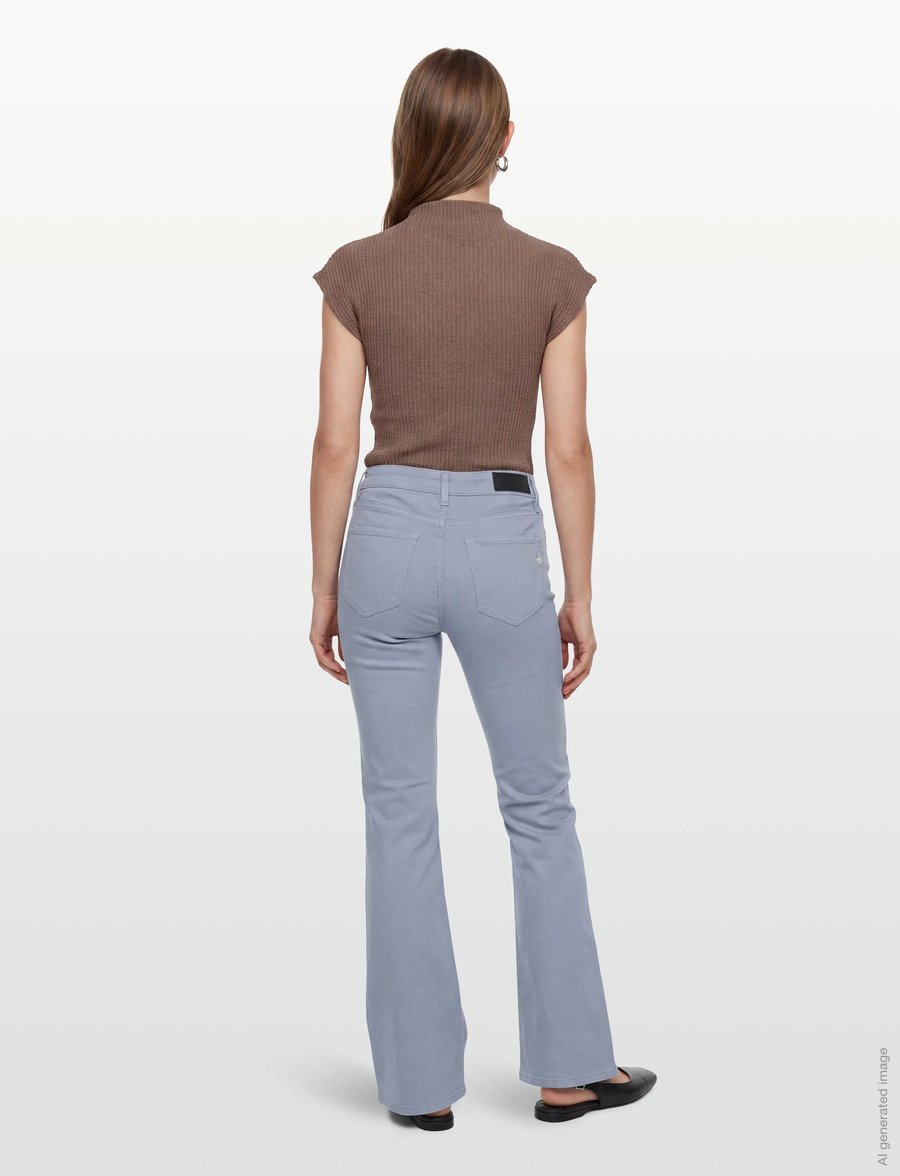 Pieszak - PD-Marija Jeans Colors - flared jeans - steel blue - 4