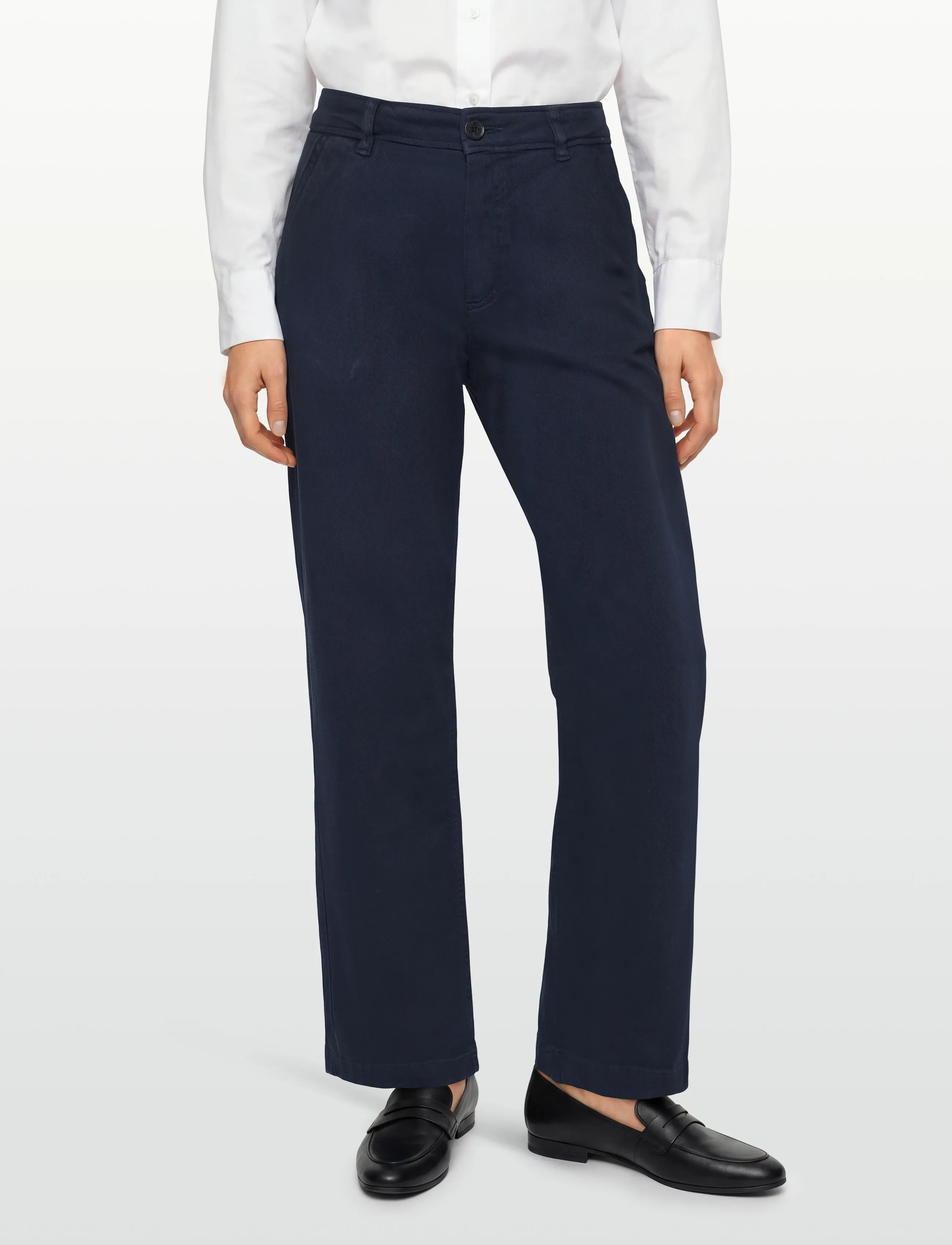 Pieszak - PD-Birkin Classic Pant - straight leg trousers - deep navy blue - 3