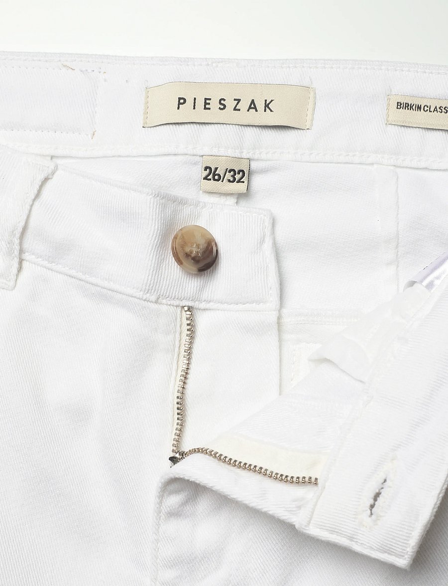 Pieszak - PD-Birkin Classic Pant - hose mit geradem bein - optical white - 3