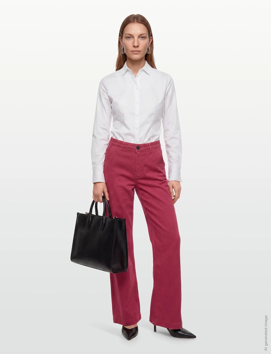 Pieszak - PD-Birkin Classic Pant - hose mit geradem bein - red ribbon - 0