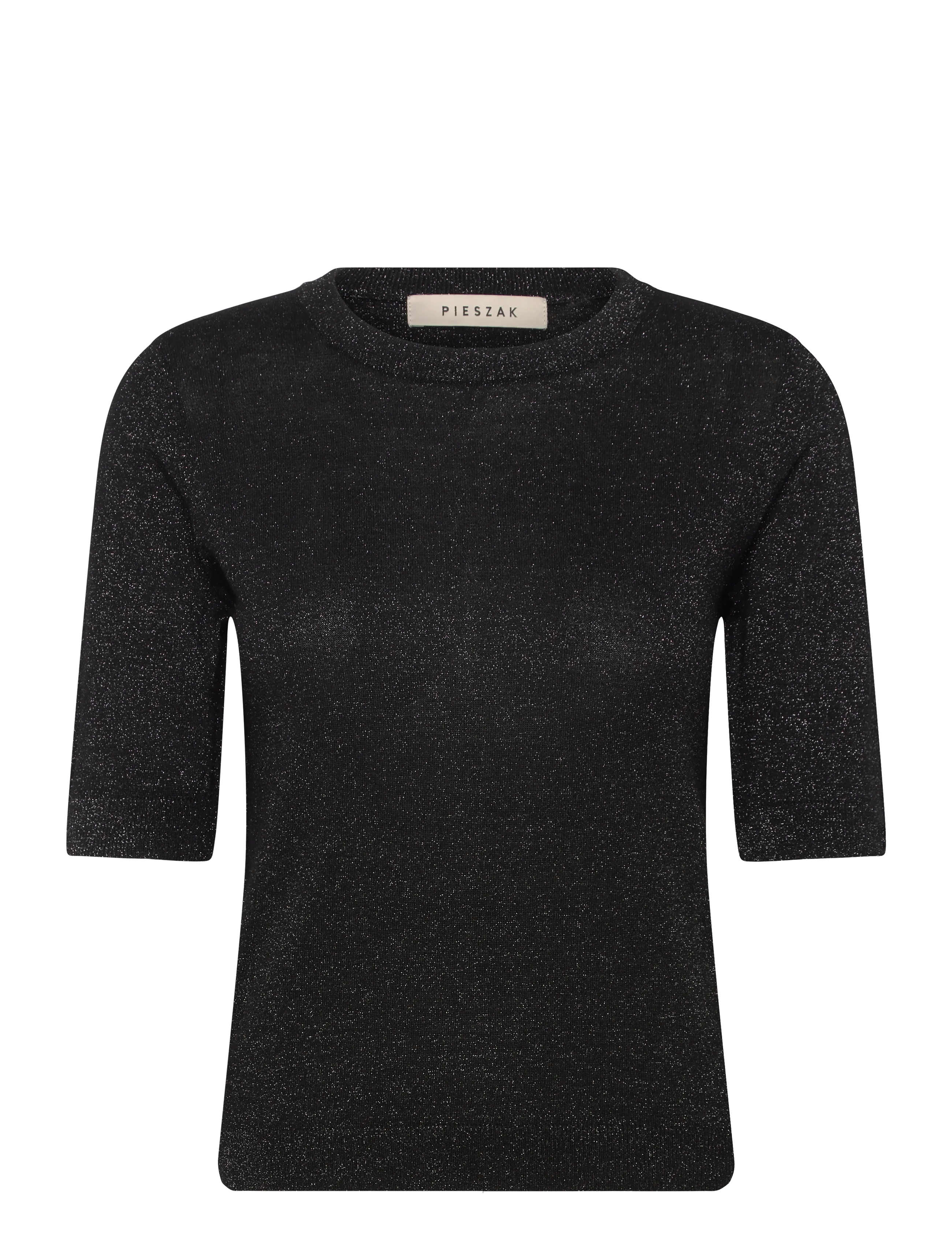 Pieszak PD-Vigga SS Lurex Knit - Tøj - BLACK / black