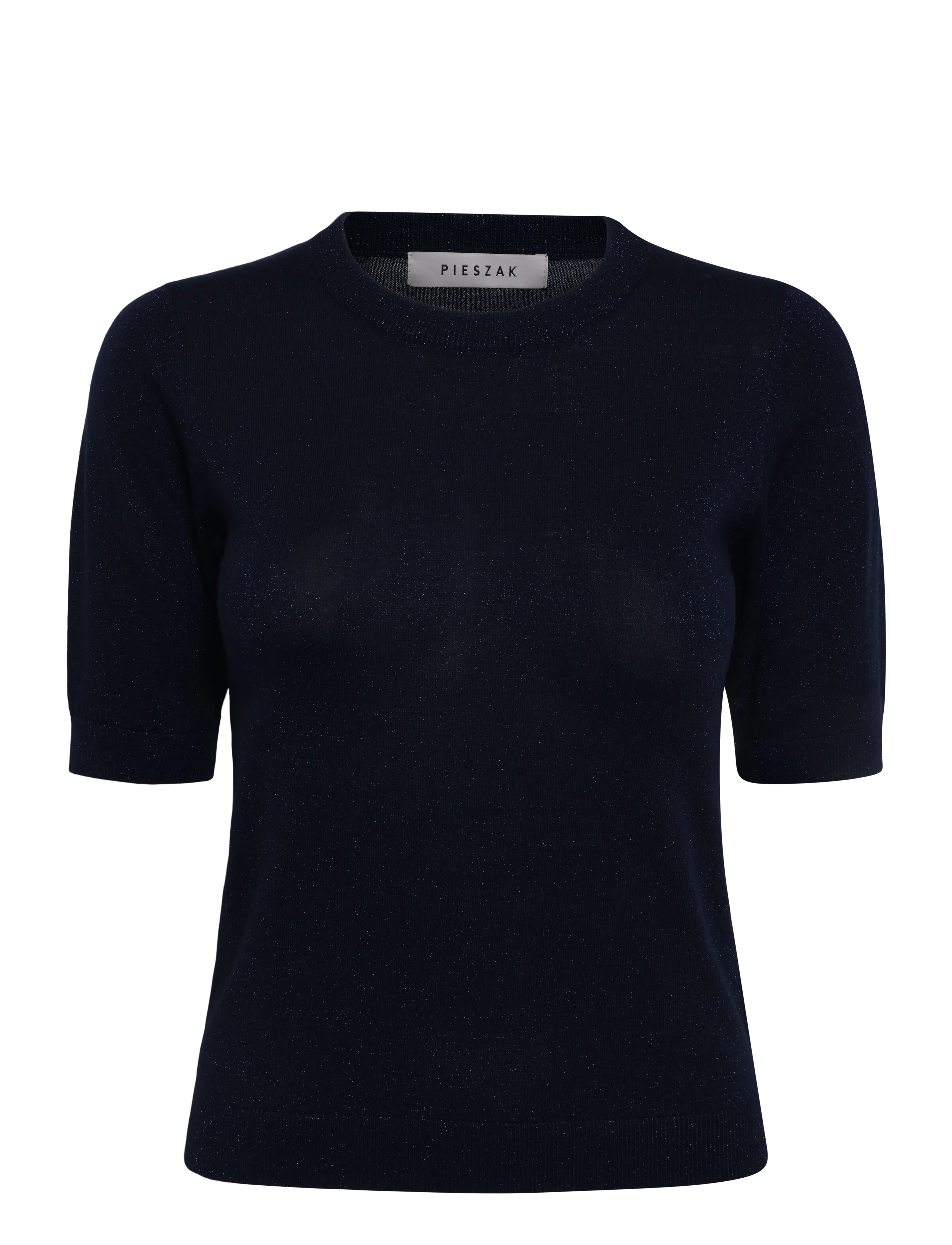 Pieszak PD-Vigga SS Lurex Knit - Pieszak - DEEP NAVY BLUE / navy