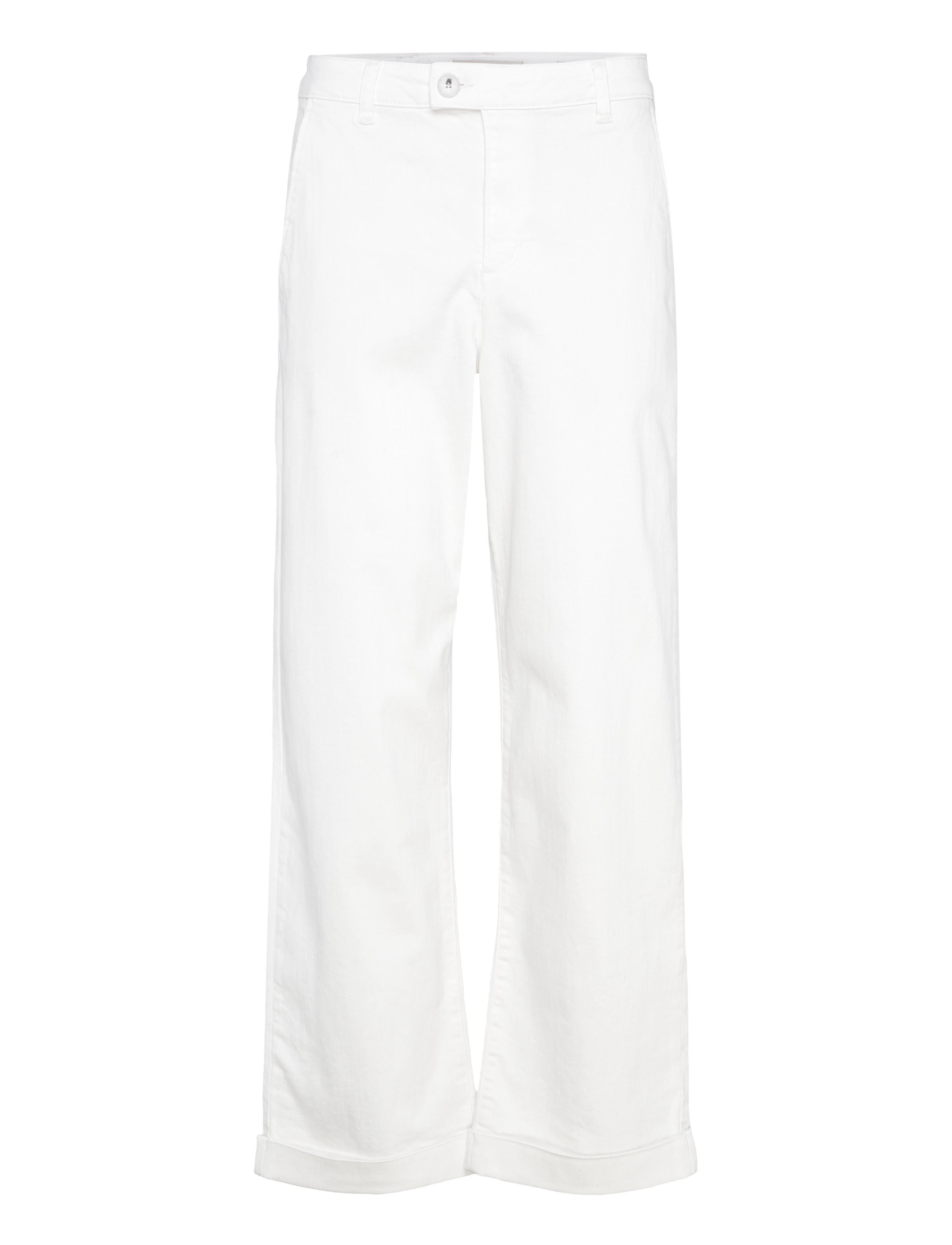 Pieszak Pd-Birkin Weekend Pant Ecru, Kvinder, Weekend Bukser Med Brede Ben Og Opslag, Hvid, Str: 27 x 32
