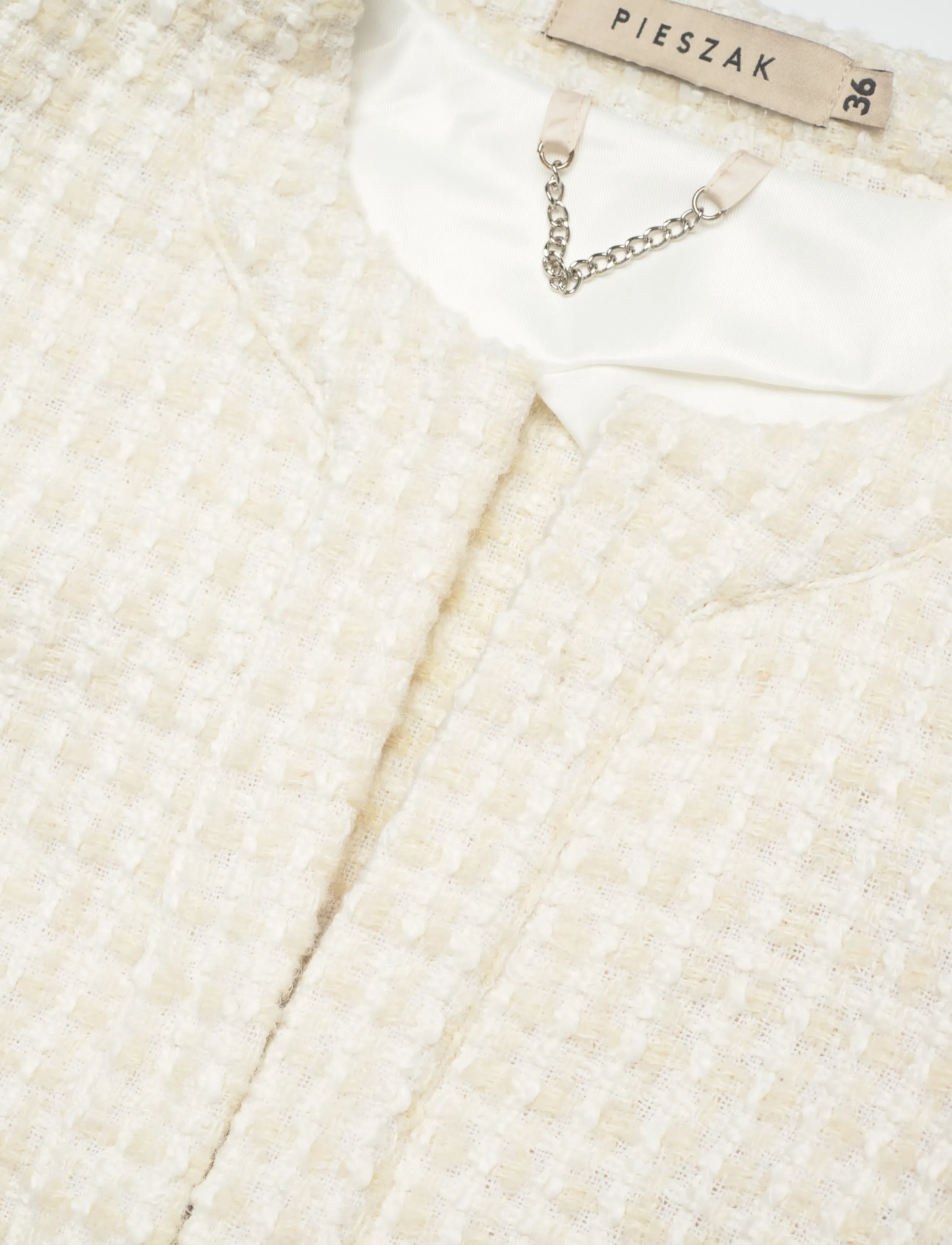 Pieszak - PD-Aya Boucle Jacket - lette jakker - white pearl - 2