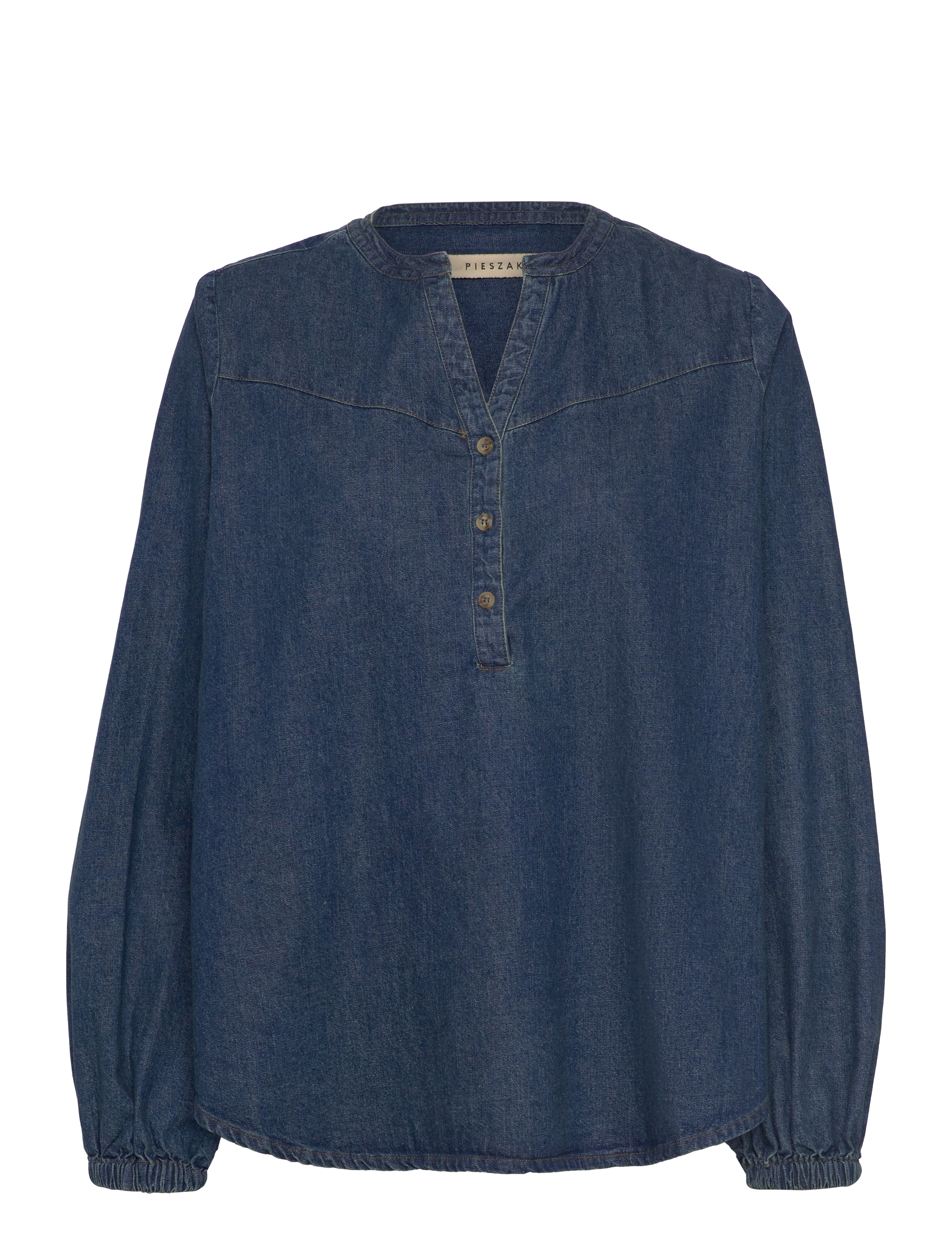 Pieszak PD-Harper Chambrey Blouse - Bluser & Skjorter - DENIM BLUE / navy