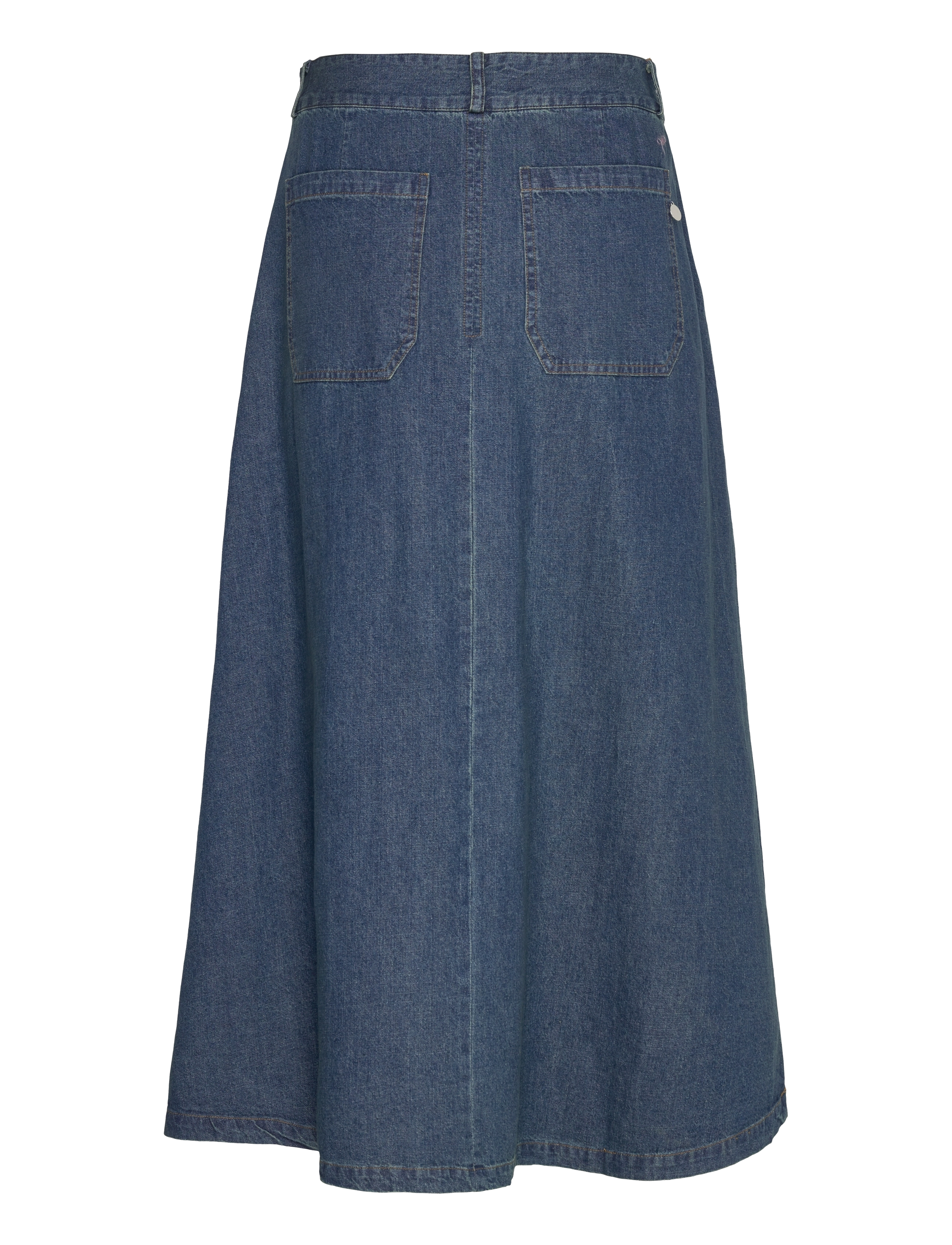 Pieszak - PD-Harper Chambrey Pleat Skirt - denim blue - 2