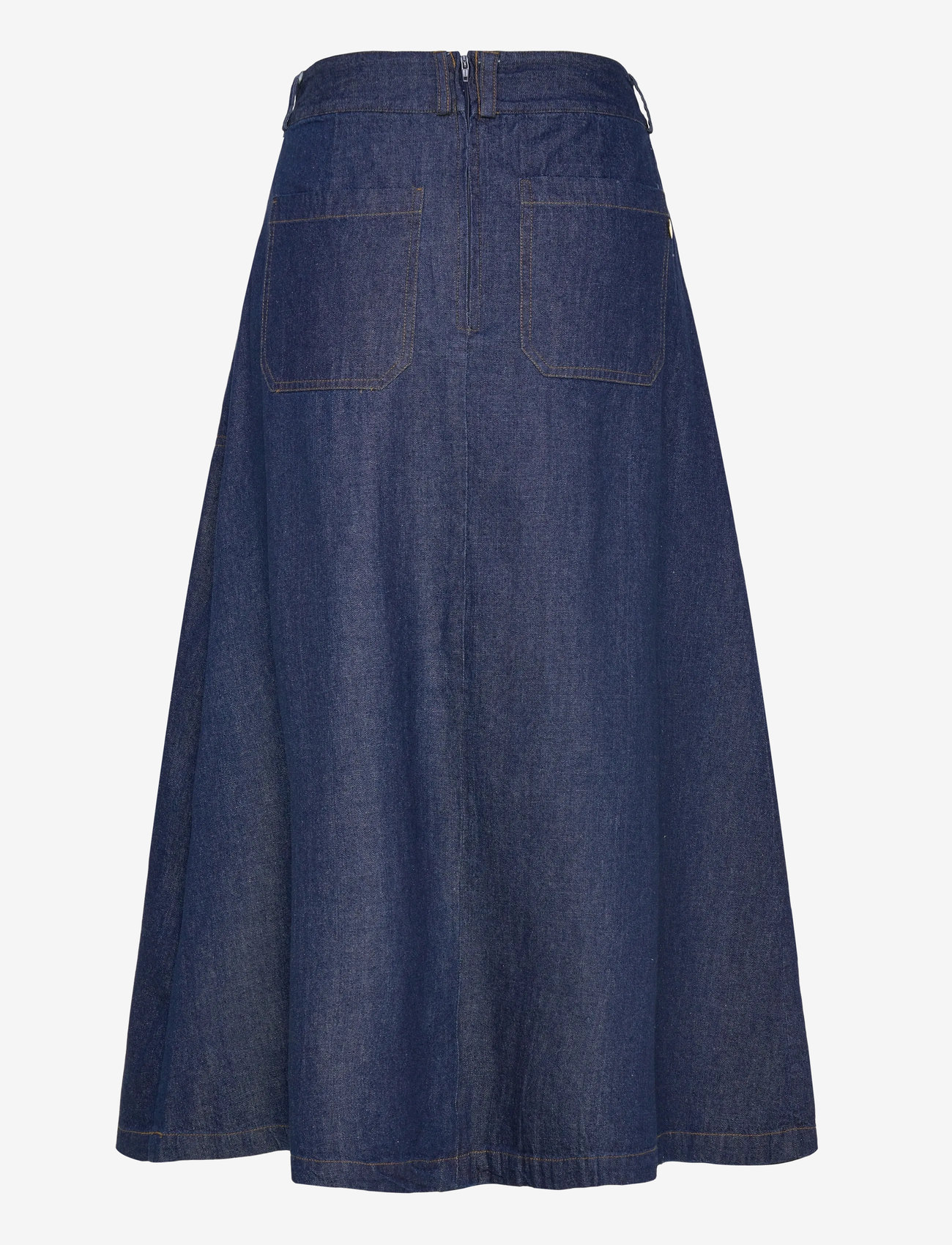 Pieszak - PD-Harper Chambrey Pleat Skirt - denimnederdele - rinse denim - 2