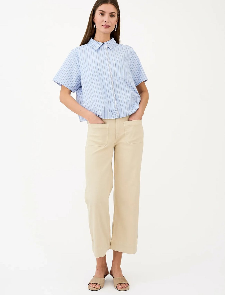 Pieszak - PD-Birkin Paris 70s Culotte Jeans P - jupes-culottes - oyster white - 0