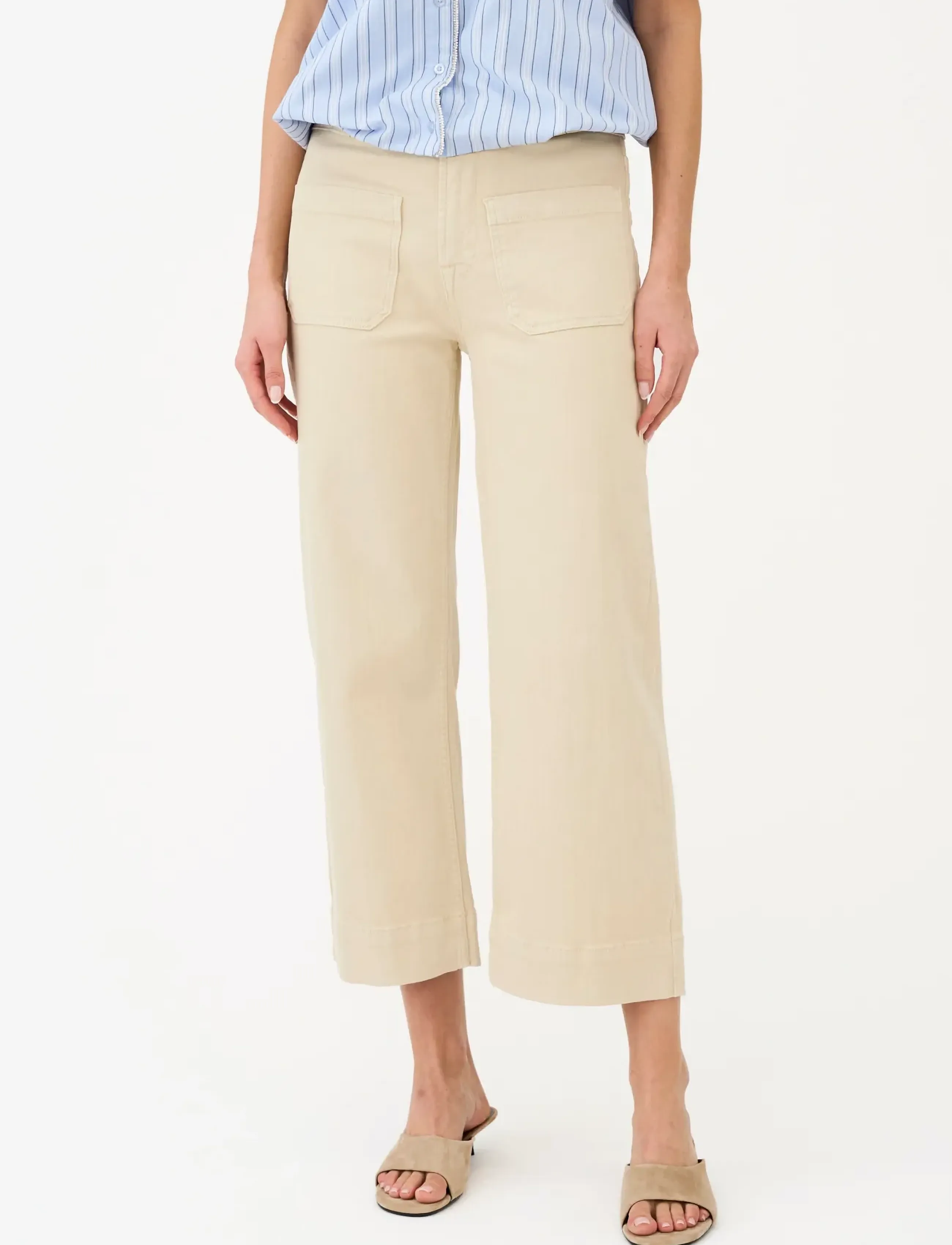 Pieszak - PD-Birkin Paris 70s Culotte Jeans P - jupes-culottes - oyster white - 3