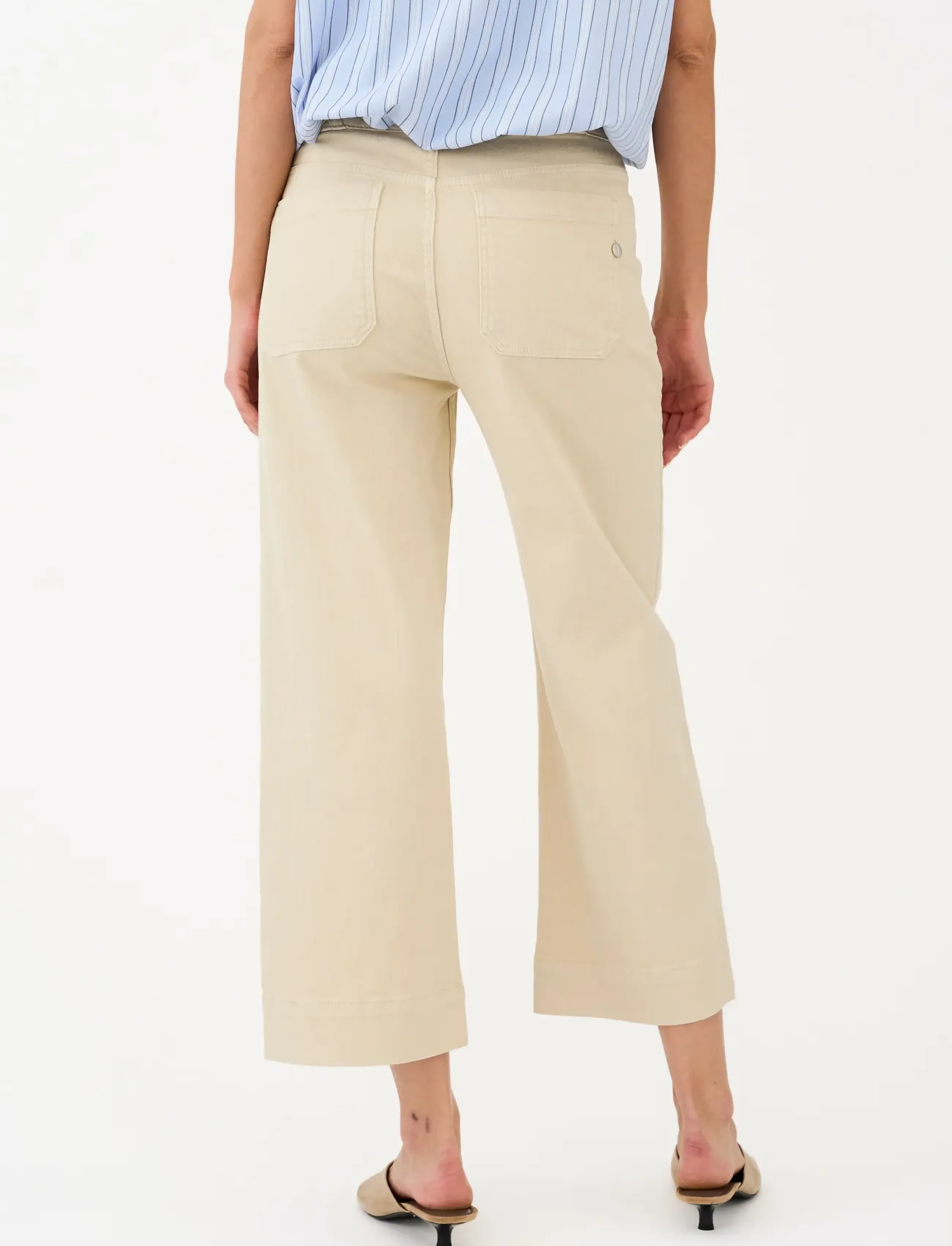 Pieszak - PD-Birkin Paris 70s Culotte Jeans P - jupes-culottes - oyster white - 4