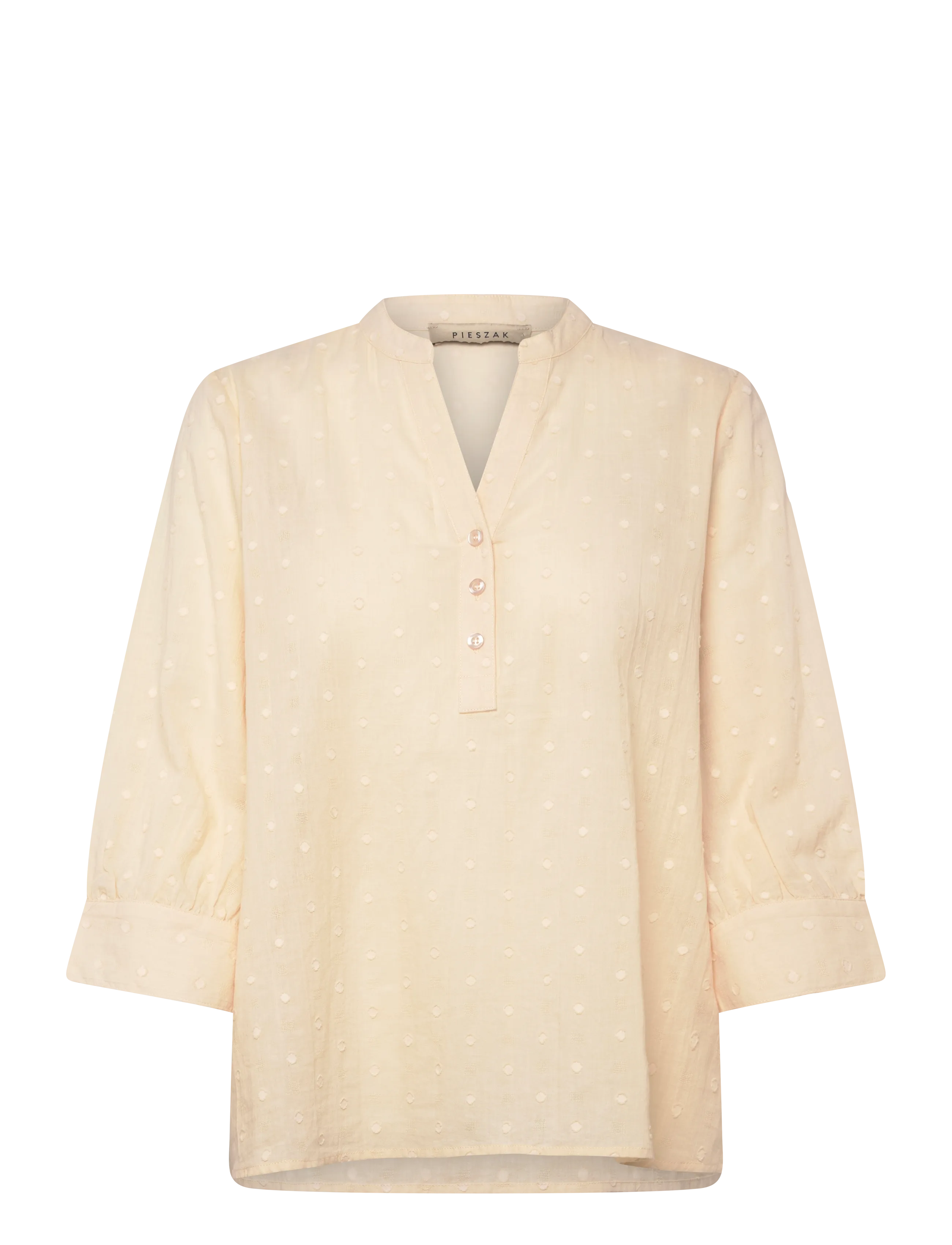 Pieszak PD-Mabel Dobby Dot Shirt - Tøj - VANILLA WHITE / cream