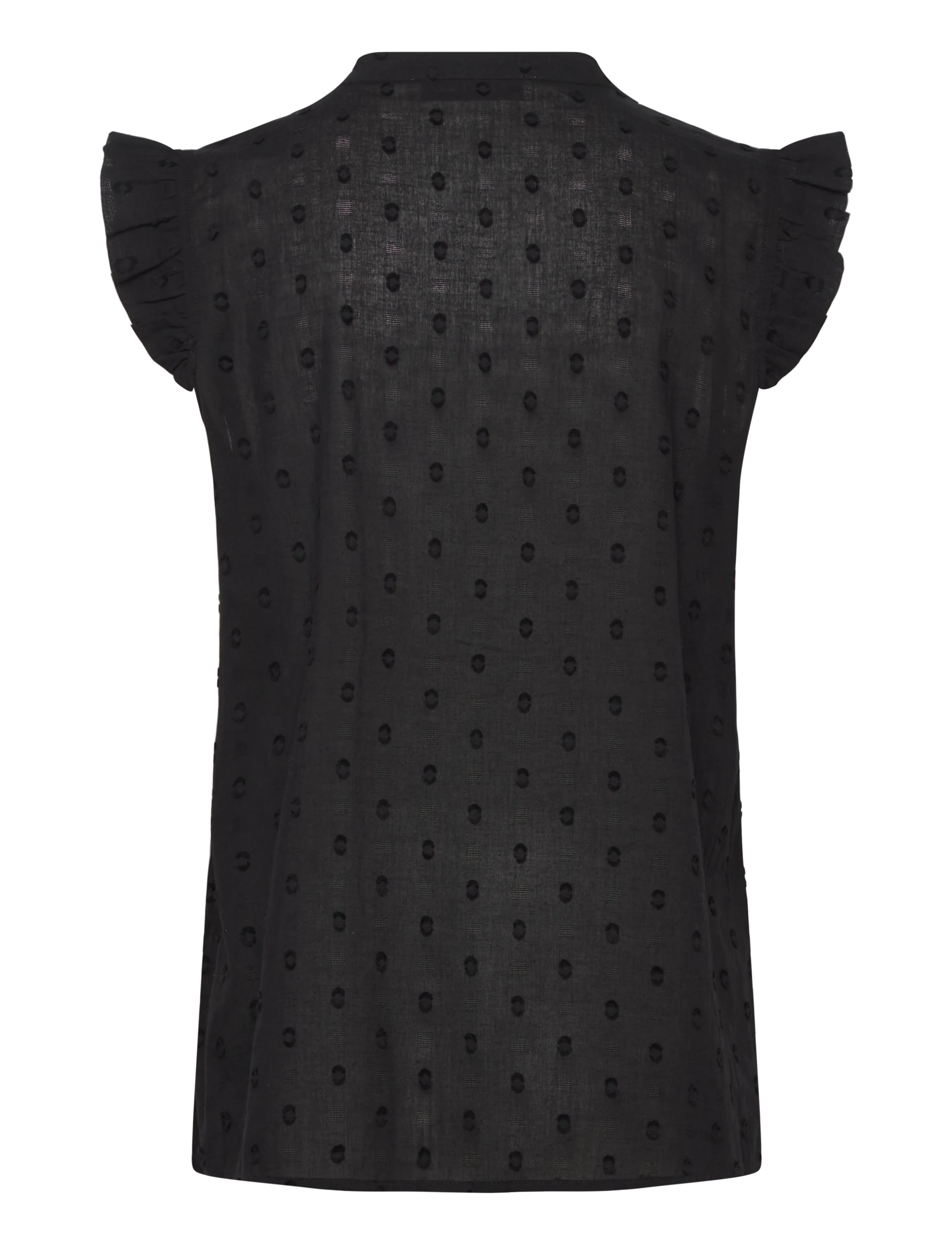 Pieszak - PD-Mabel Dobby Dot SL Shirt - short-sleeved shirts - black - 1