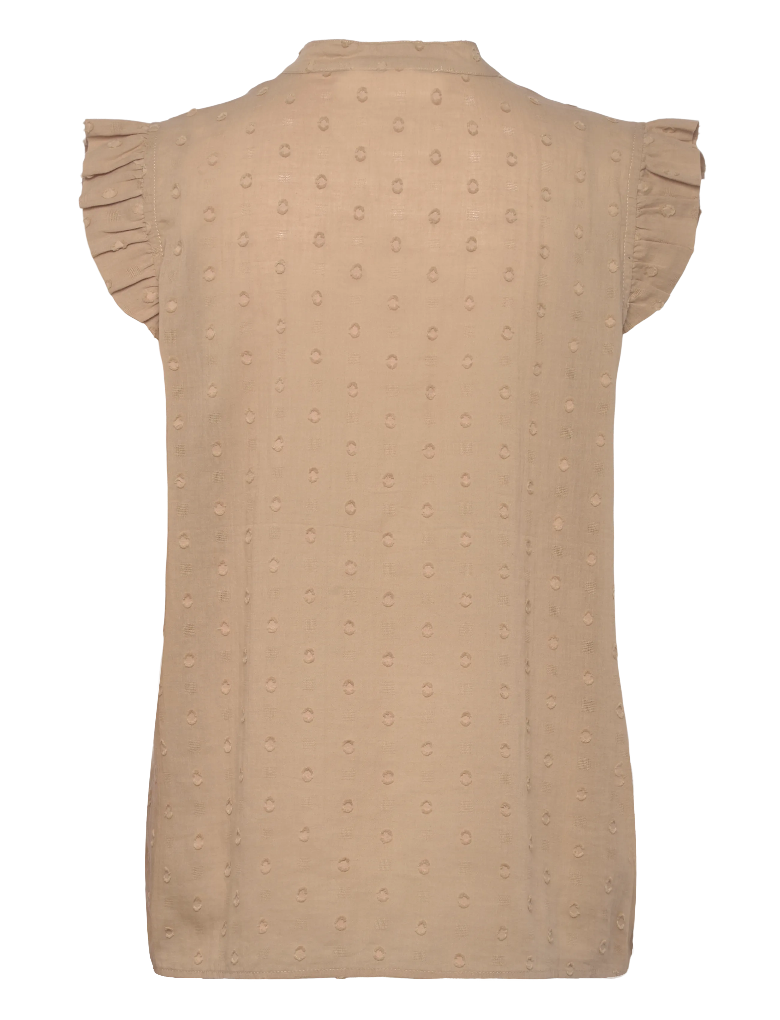 Pieszak - PD-Mabel Dobby Dot SL Shirt - kortærmede skjorter - lead brown - 1