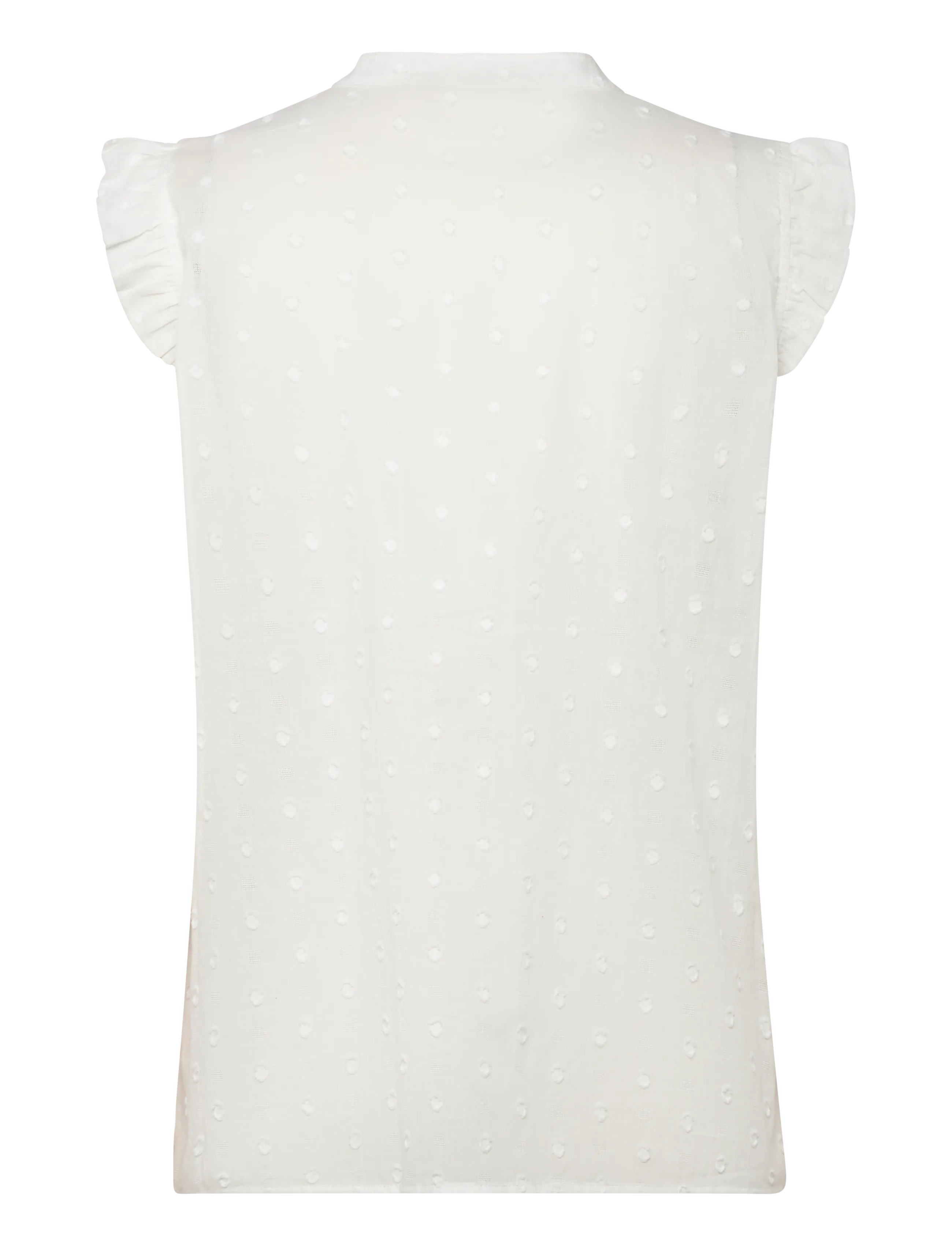 Pieszak - PD-Mabel Dobby Dot SL Shirt - kortærmede skjorter - white - 1