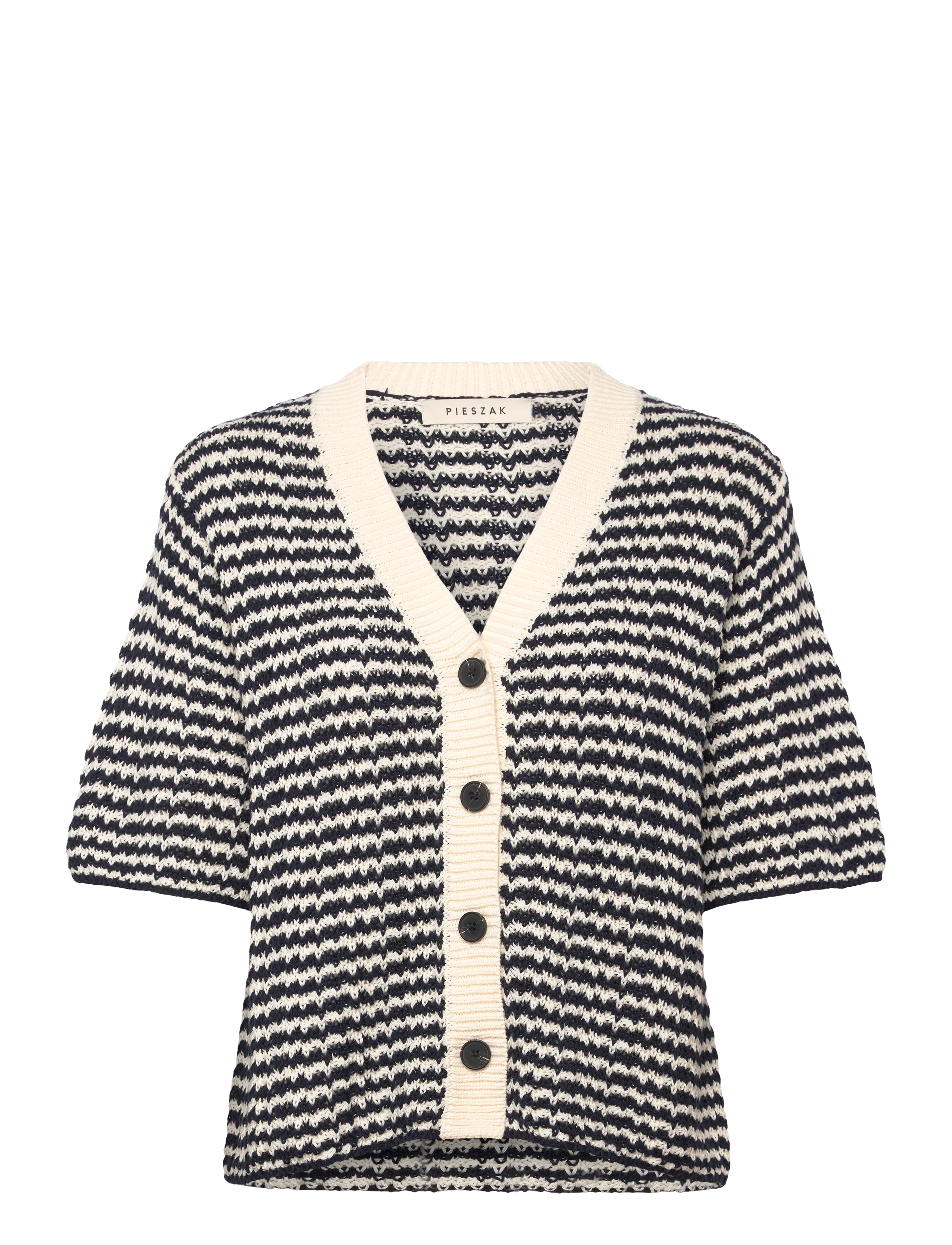 Pieszak PD-Marianne SS Cardigan - Tøj - MIDNIGHT NAVY / multi