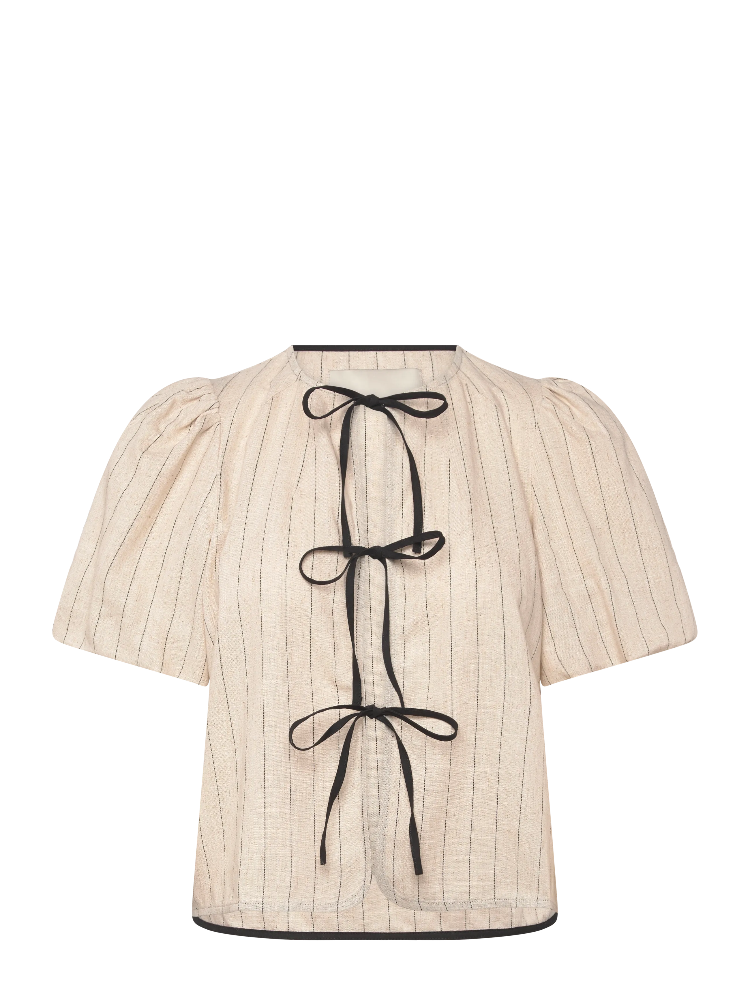 Pieszak PD-Nadine Pinstripe Tie Jacket - Tøj - VANILLA WHITE / cream