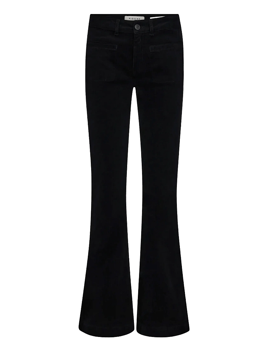 Pieszak - PD-Cara 70's Jeans Baby Cord - alt eriti laia säärega teksad - black - 0