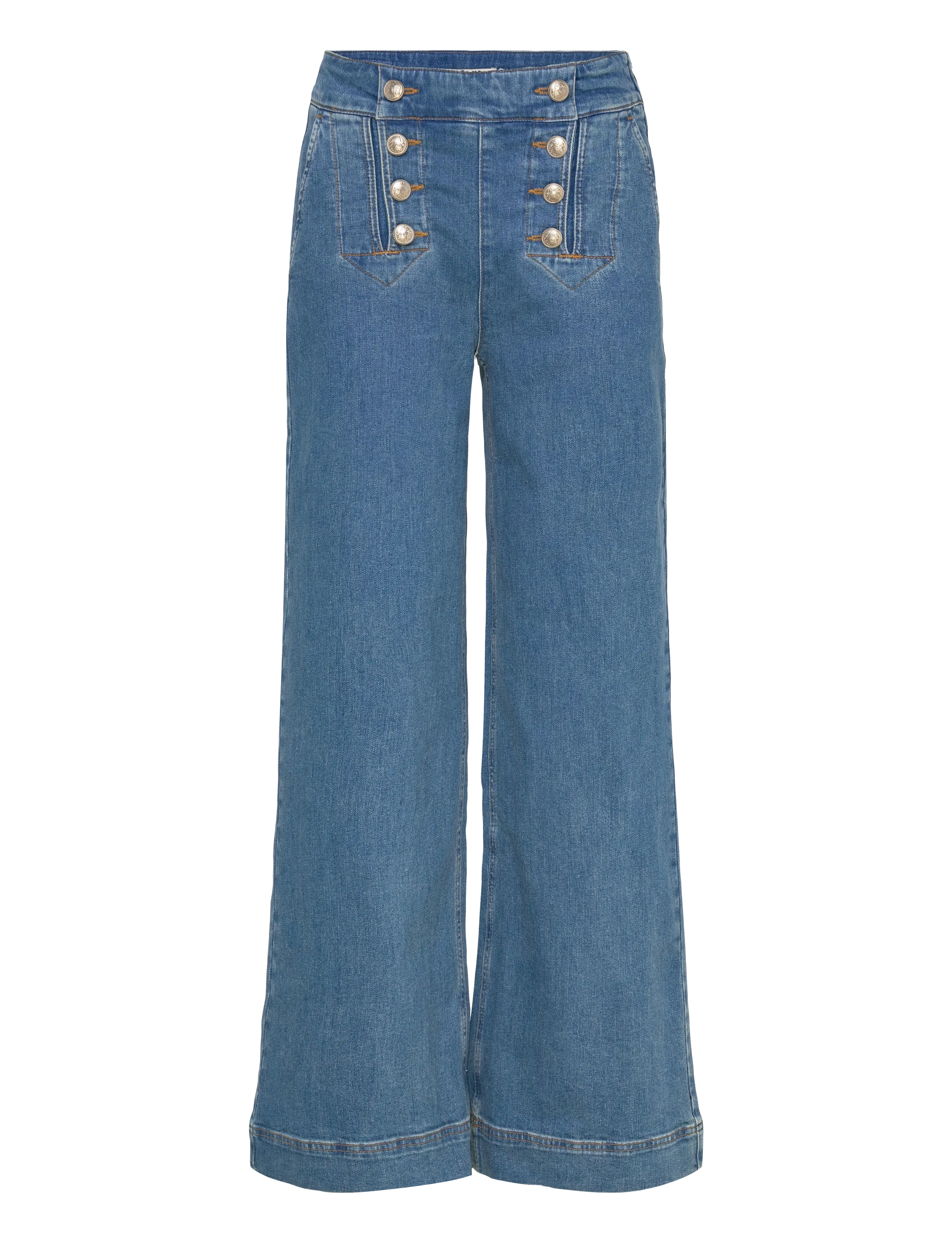 Pieszak PD-Asta Sailor Jeans Wash Azure Blu - Brede jeans - DENIM BLUE / blue
