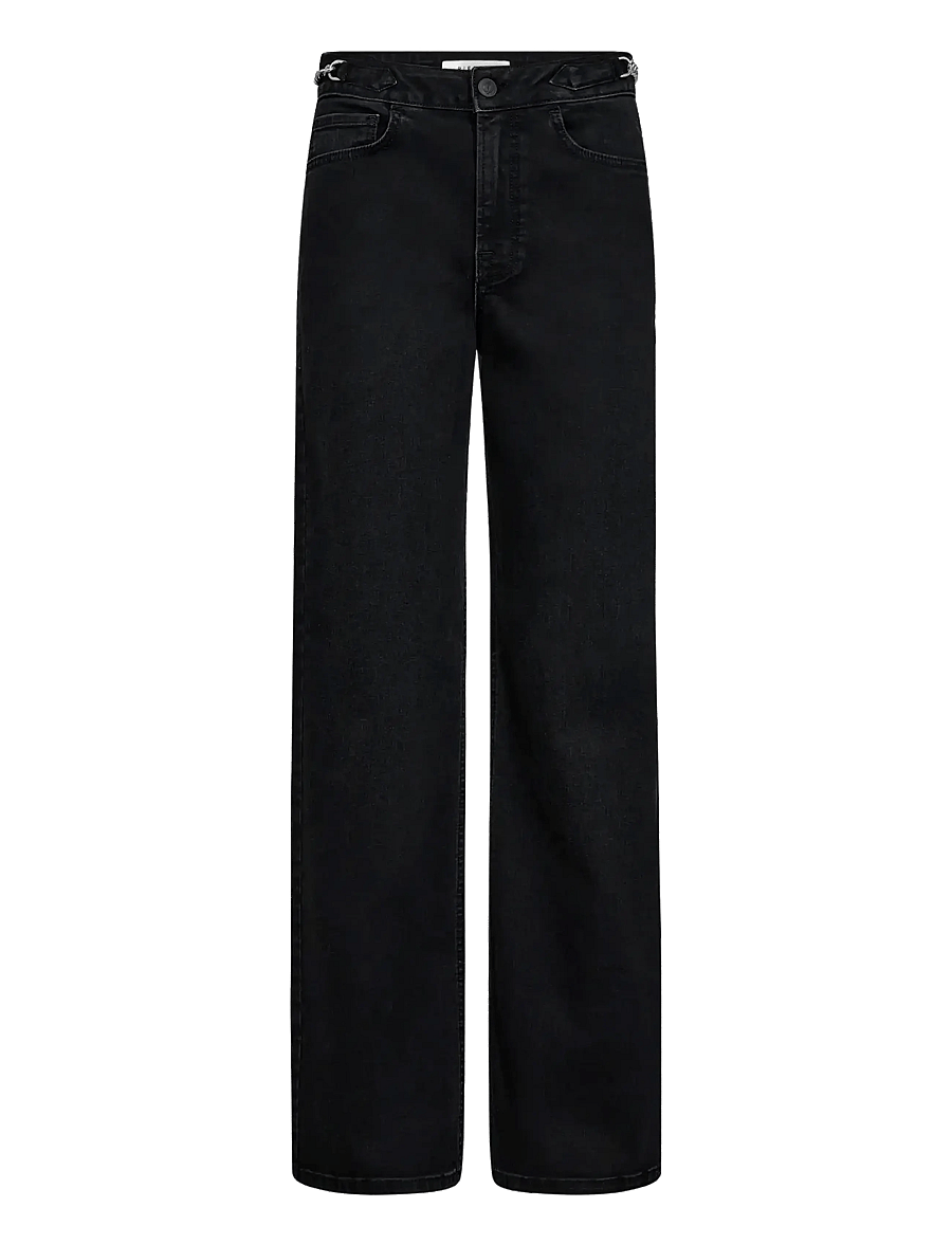 Pieszak - PD-Birkin Celeb Jeans Wash Oak Blac - straight jeans - black - 0