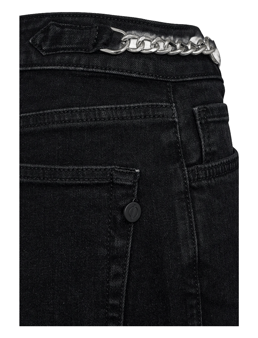 Pieszak - PD-Birkin Celeb Jeans Wash Oak Blac - straight jeans - black - 2