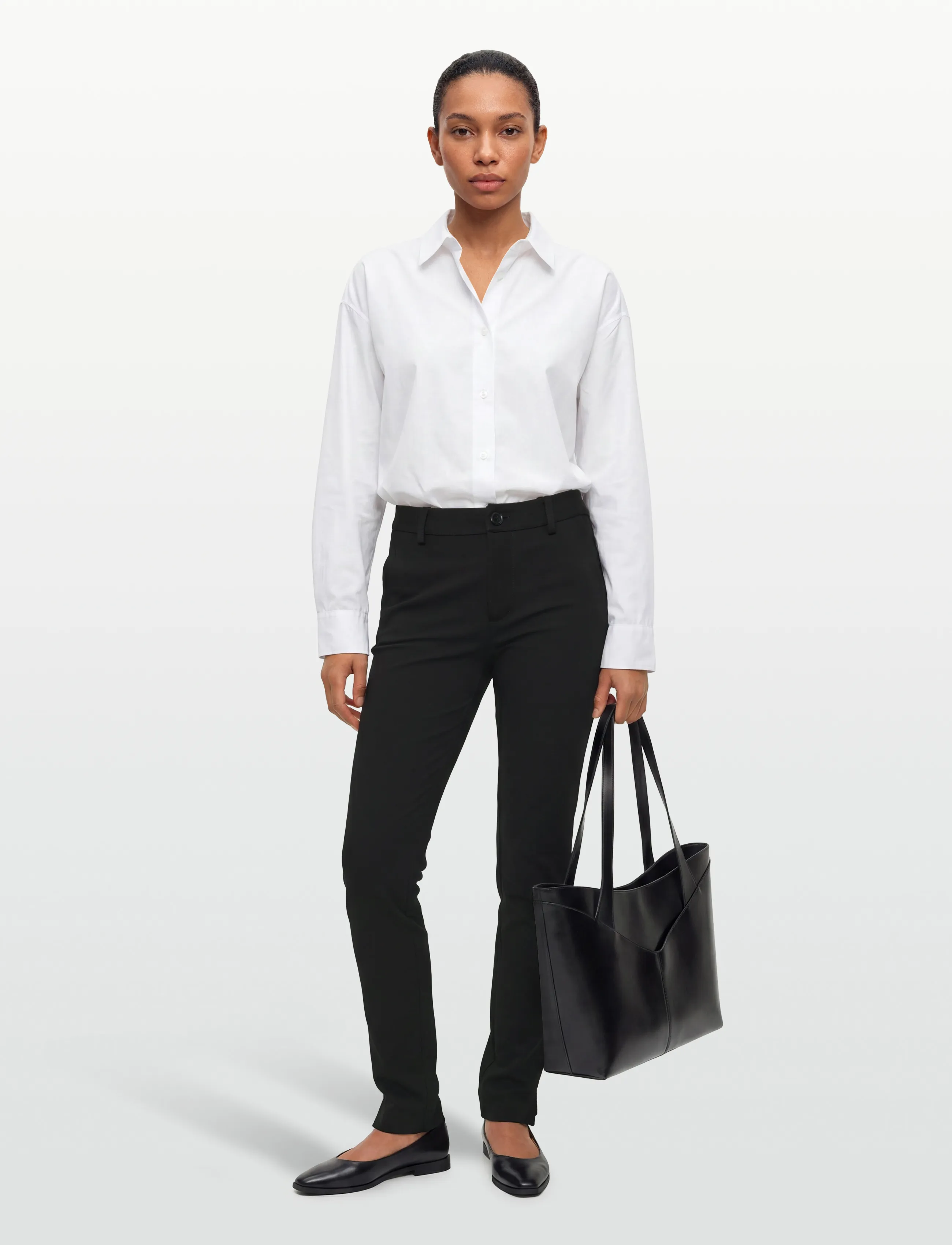 Pieszak PD-Elise Gigi Cropped Pant - Bukser med smalle ben - BLACK / black